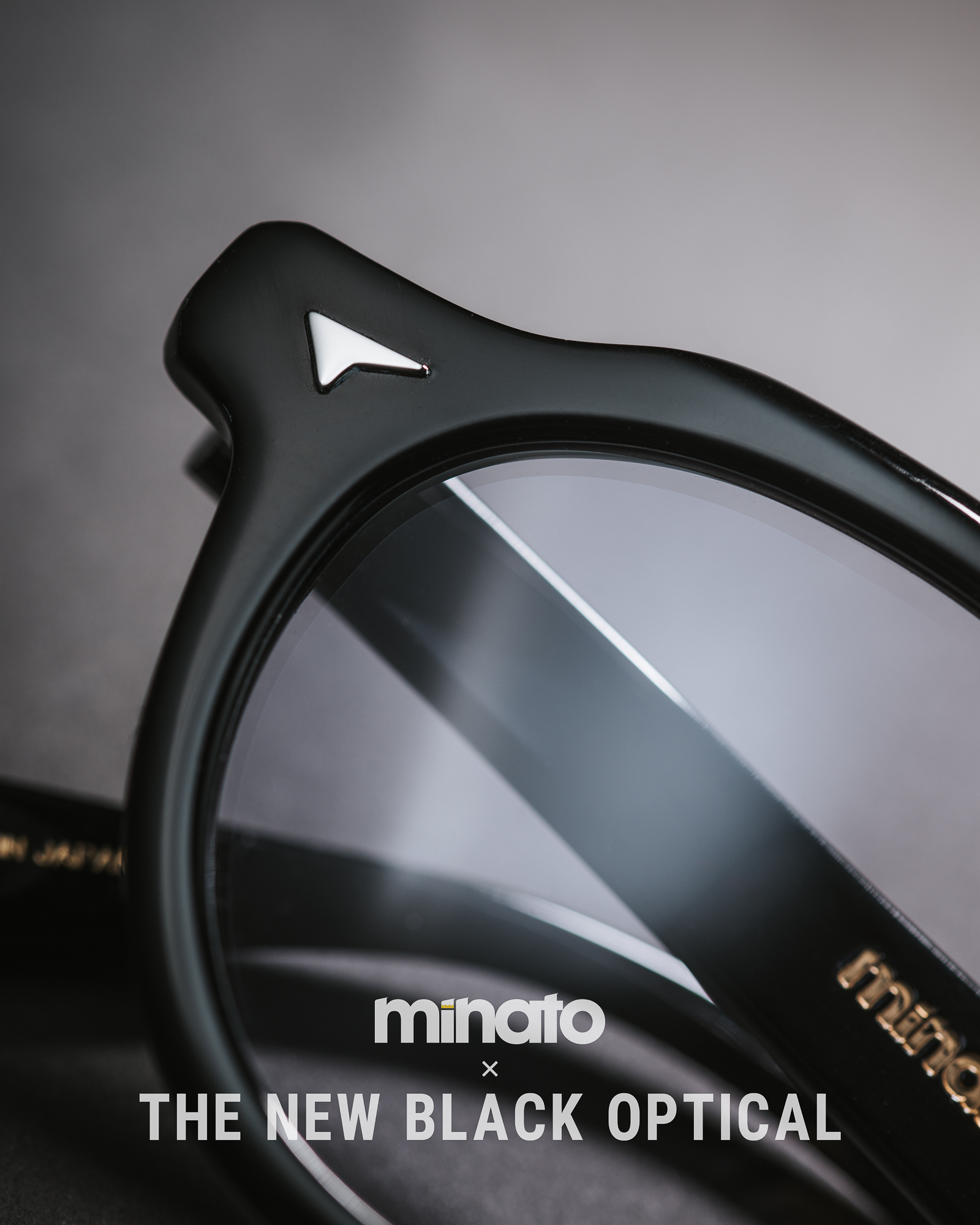 品川義則 X Minato X The New Black Optical  Y1 Black 黑色