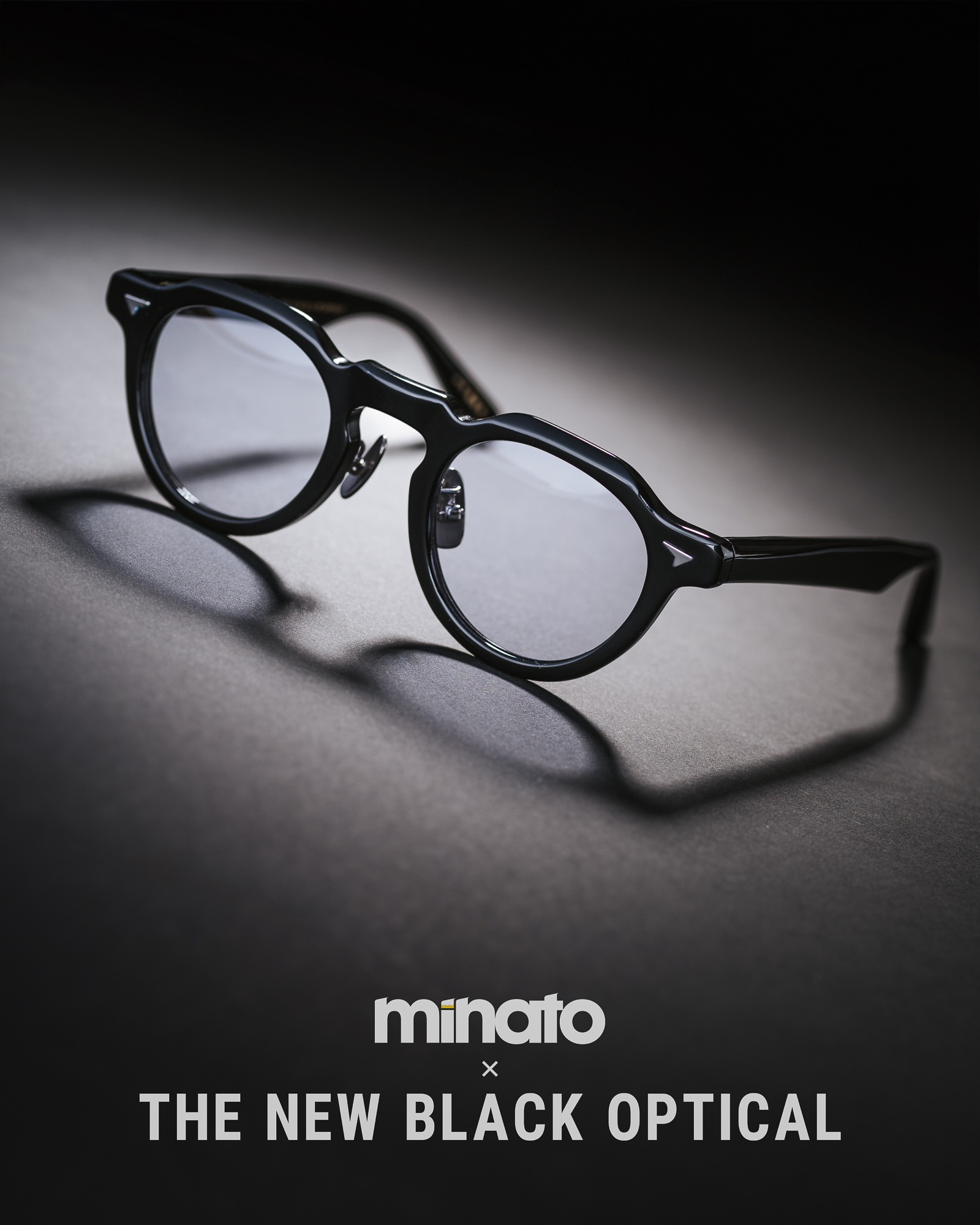品川義則 X Minato X The New Black Optical  Y1 Black 黑色