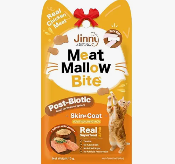 泰國Jinny 雞肉、鮭魚和藜麥口味Meat Mallow Bite 貓零食 15g