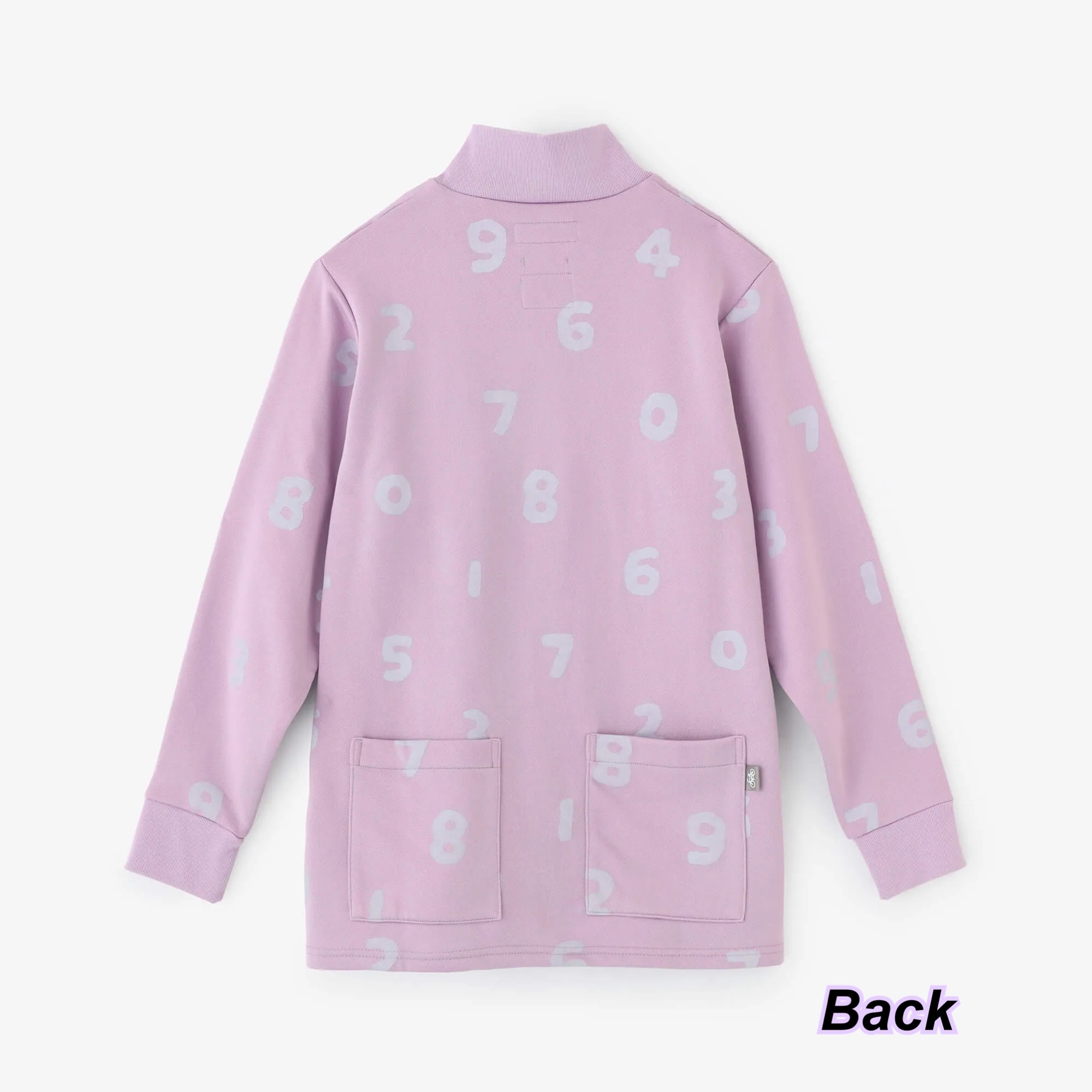 Sou Sou 秋冬新款- 數字長袖拉鍊外套 / 3 色