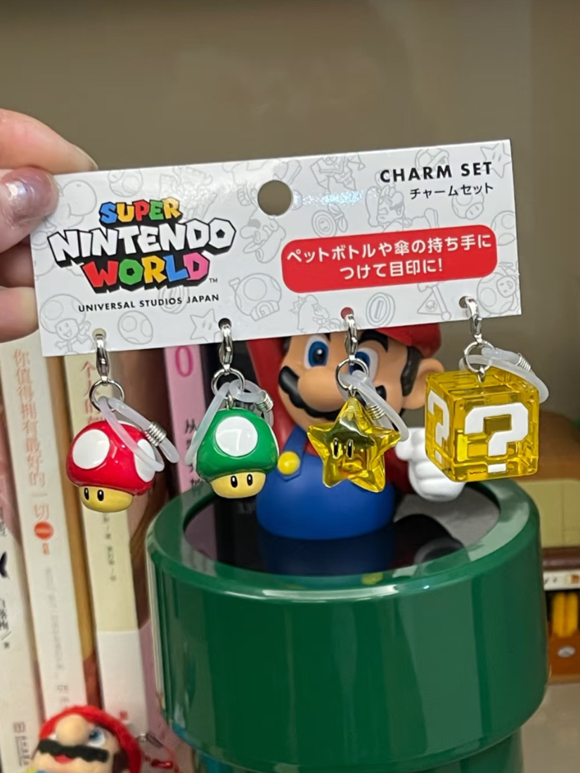 【 限量現貨 】大阪環球 瑪利歐小吊飾組 日本
