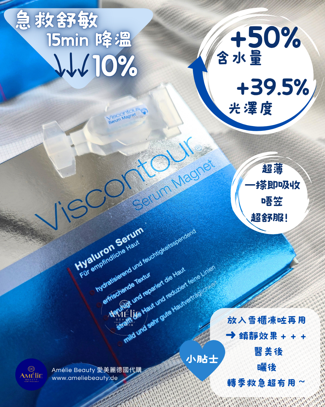 Viscontour Serum Magnet 水磁石 提高含水量, 即時舒敏降紅