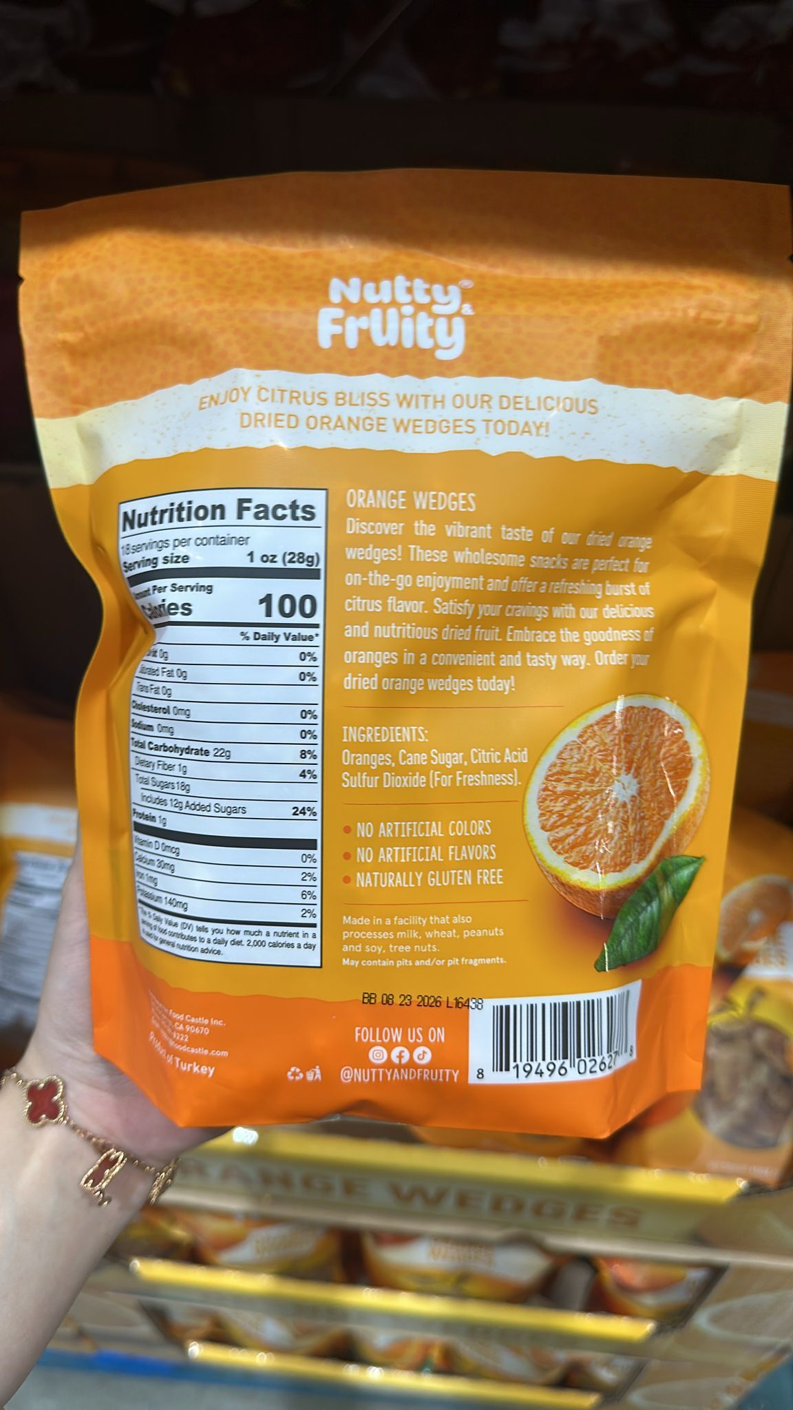 【預購】Nutty N Fruity H100769 橙乾片