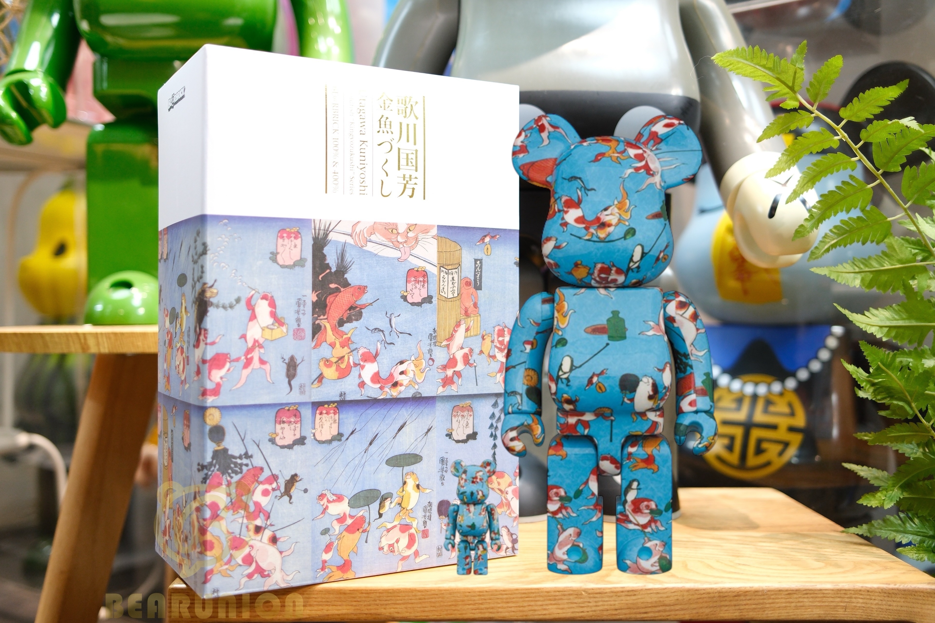 🥇現貨🥇Bearbrick 400% 100% 歌川國芳 金魚