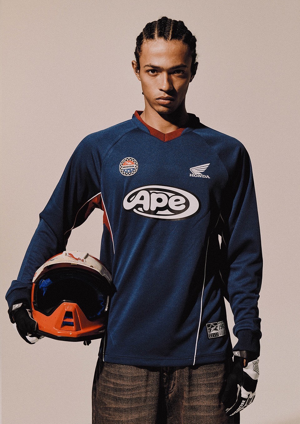 【預購】PHYPS x HONDA 摩托車 拚色長袖球衣 3色 HFF1LS307A