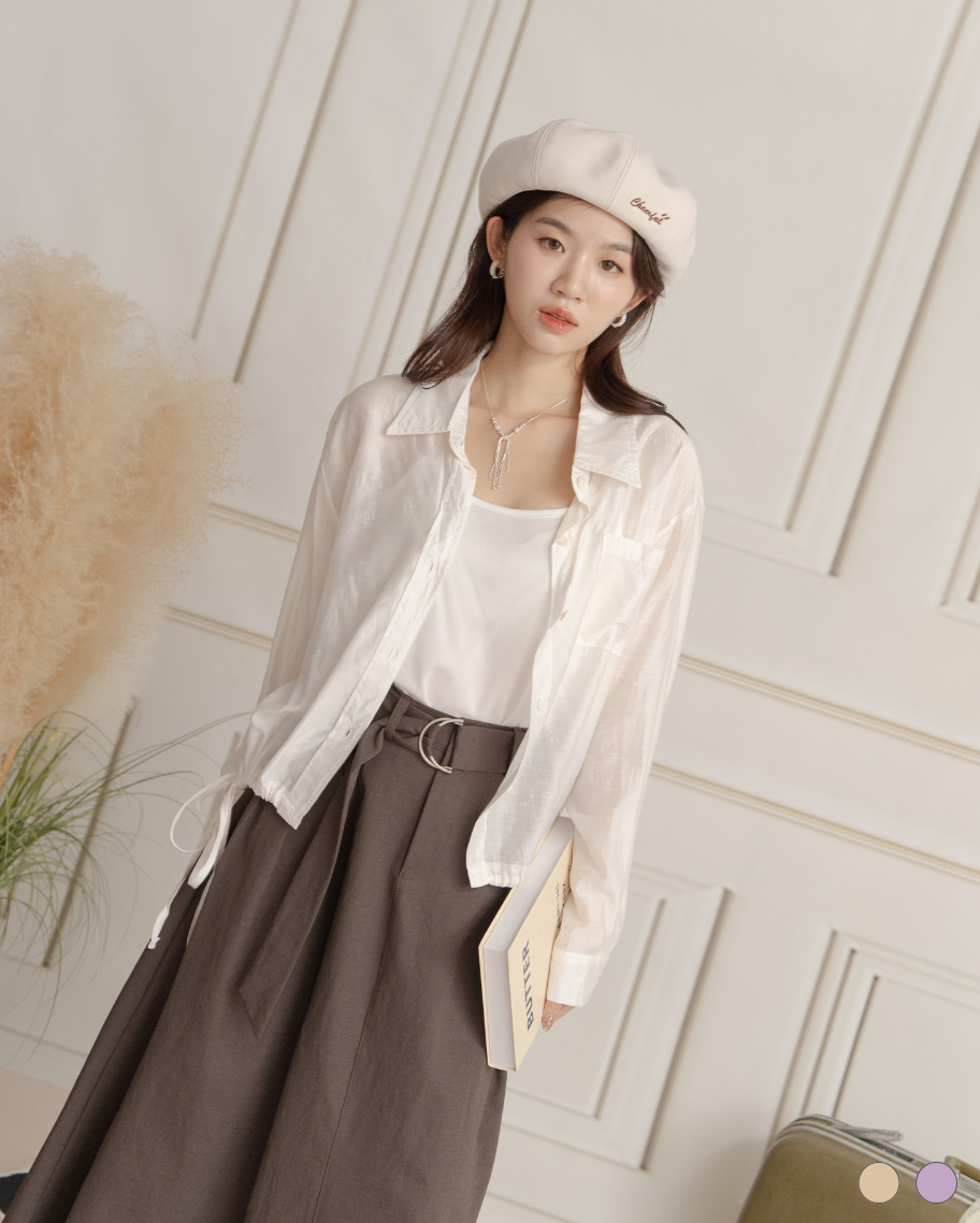 棉感親膚印花上衣