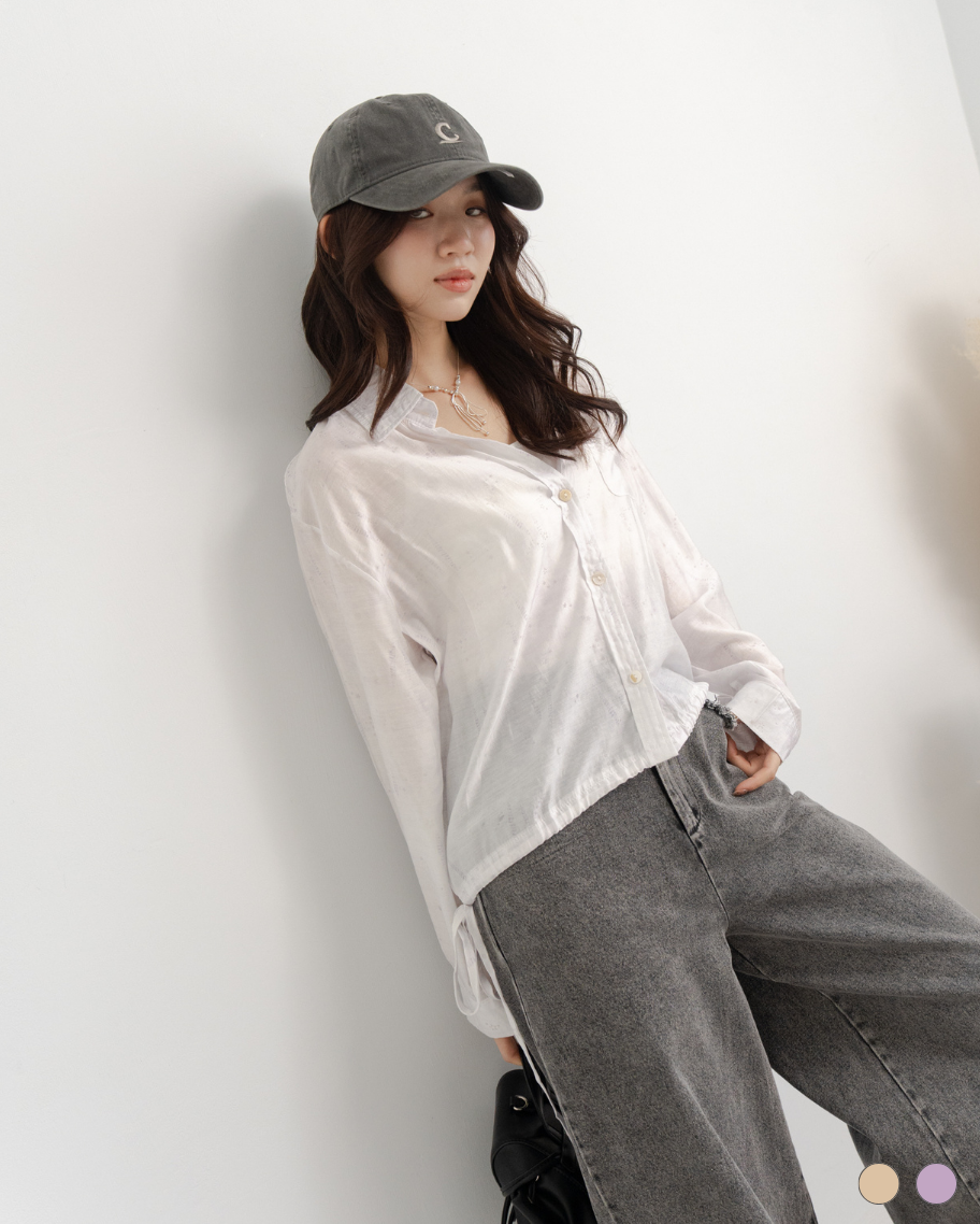 棉感親膚印花上衣