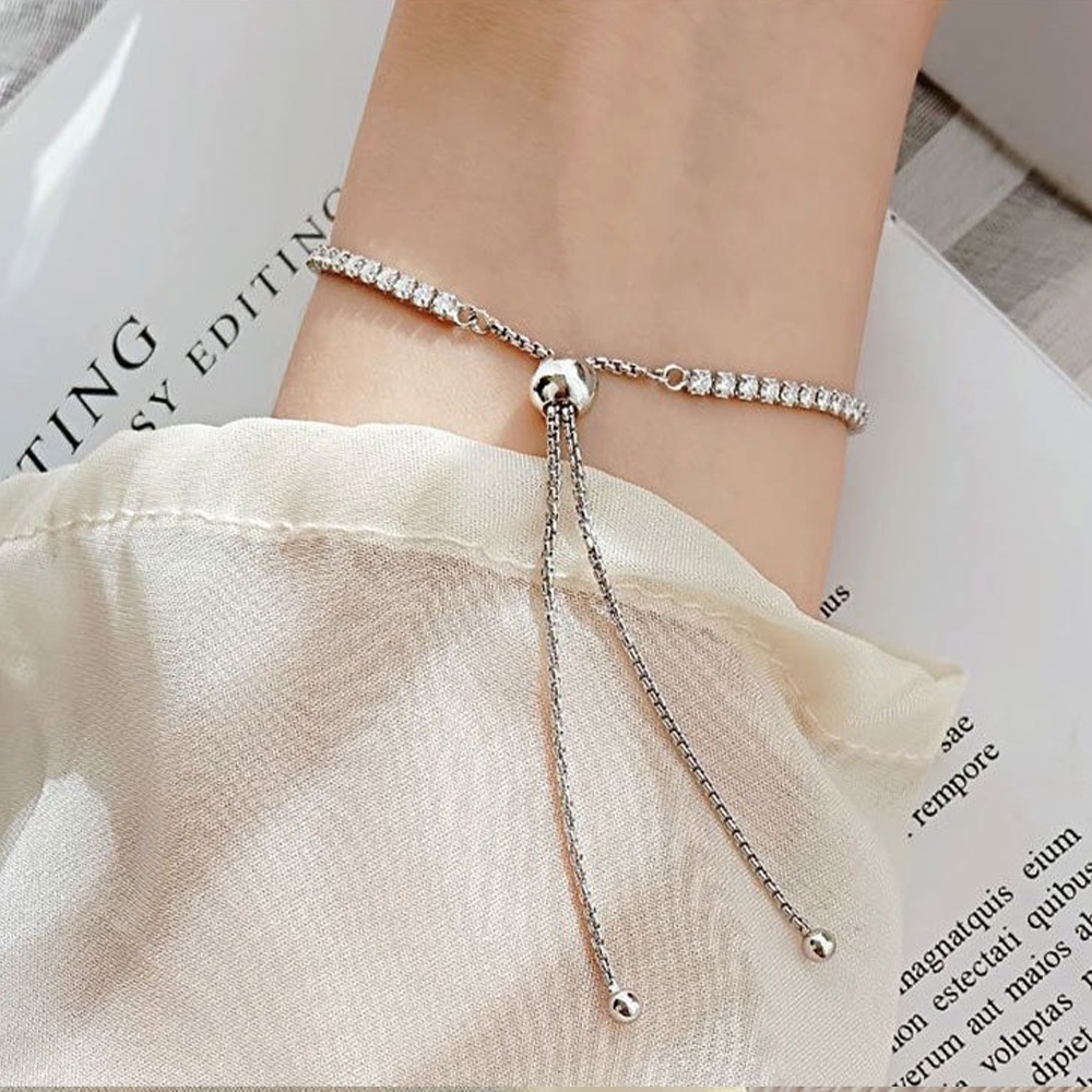 手鍊 莫桑鑽手鍊 純銀手鍊 女生手鍊 莫桑石手飾 直排鑽莫桑石手鍊 鑲鑽手鍊 抗過敏手鍊 727