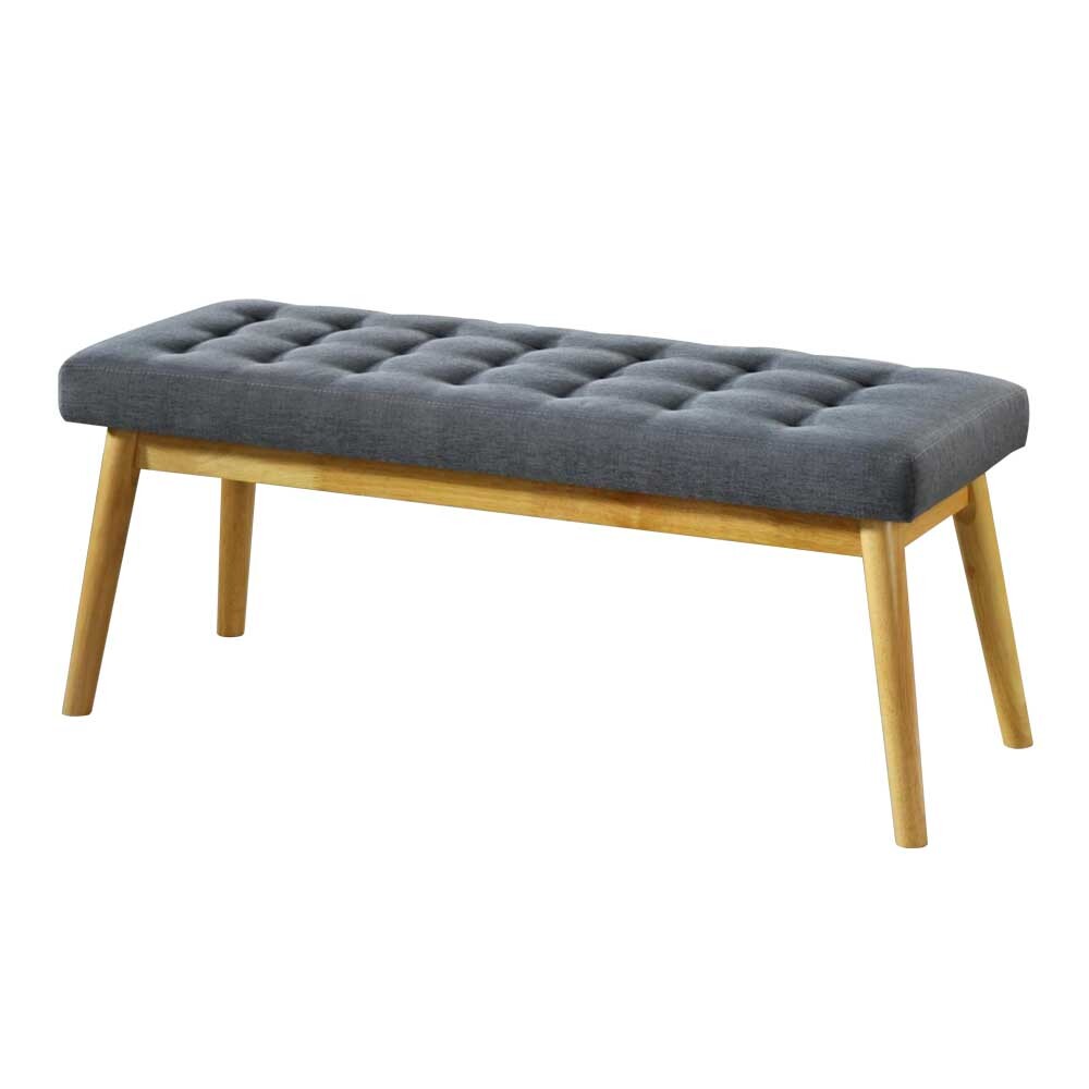 夏克3.7尺灰色布長凳/雙人椅/長椅/床尾椅/穿鞋椅