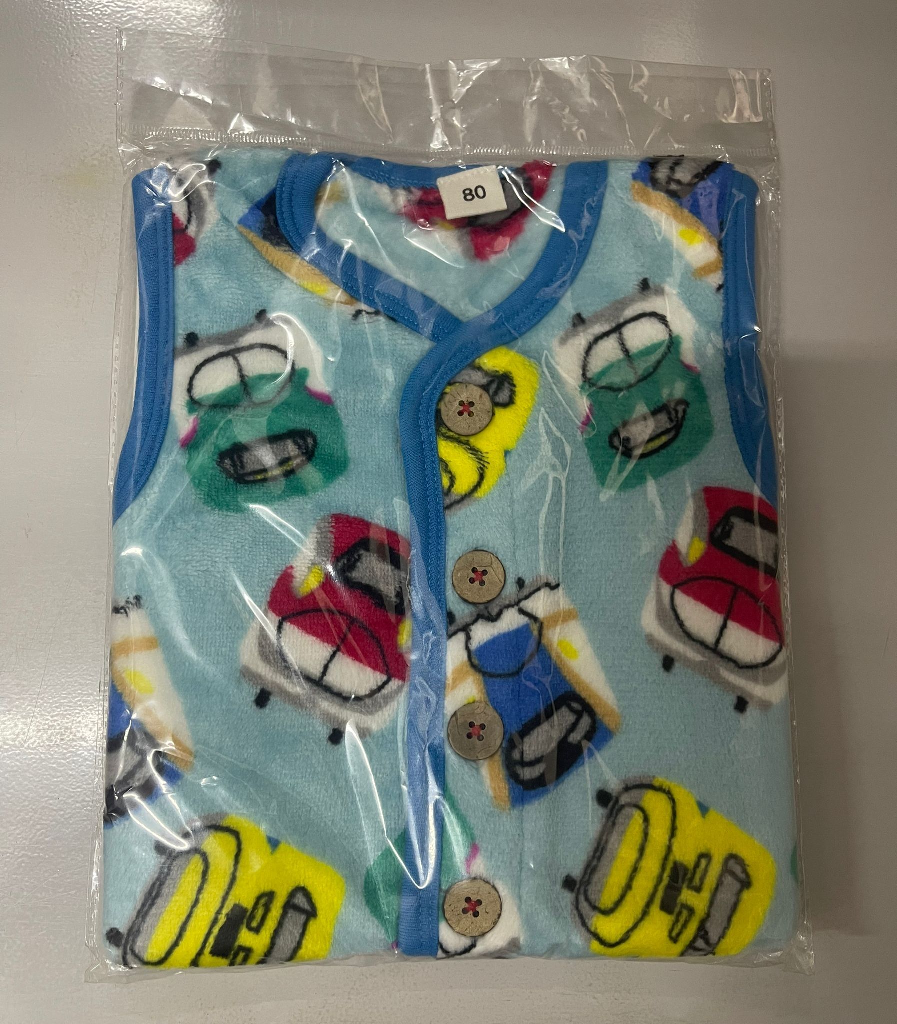 新幹線 兒童保暖絨背心-80碼 平行進口