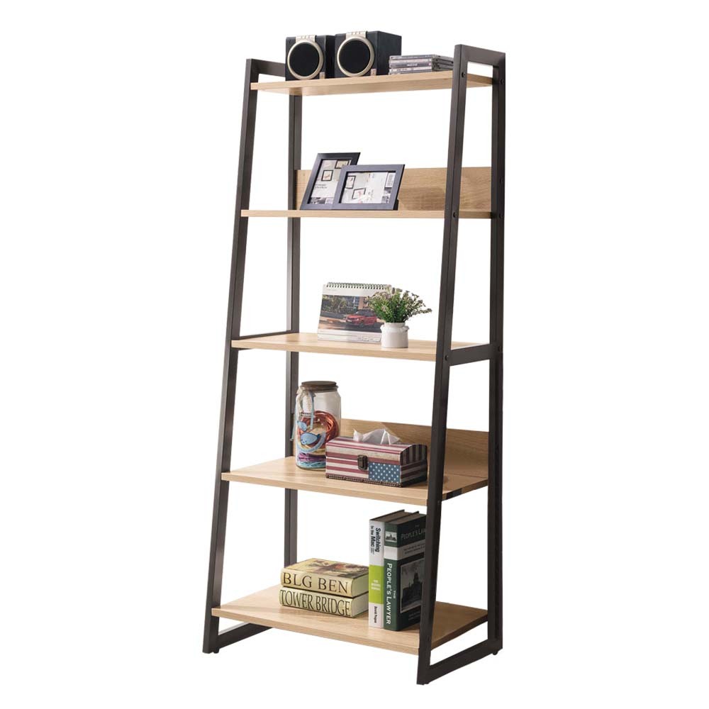 羅登2.1尺工業風開放式書架/五層收納置物架/展示架