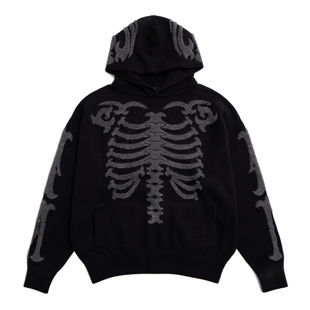 [D3C] Full Frame Hoodie Black