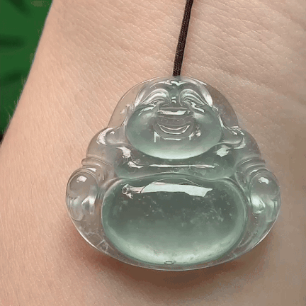 924350 翡翠冰種晴底佛公