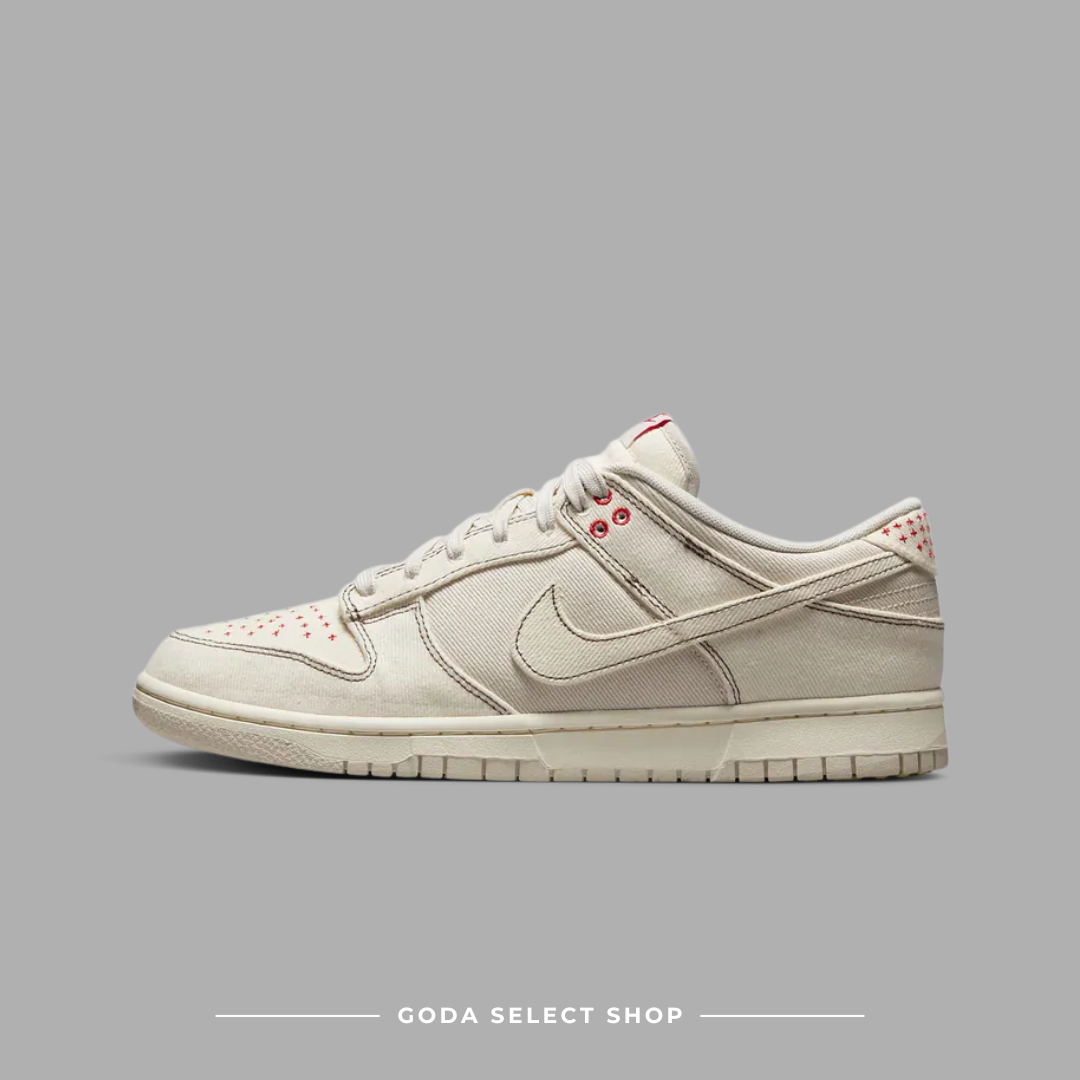 (現貨秒發)Nike Dunk Low Retro 牛仔布 奶油白 小紅星 DV0834-100