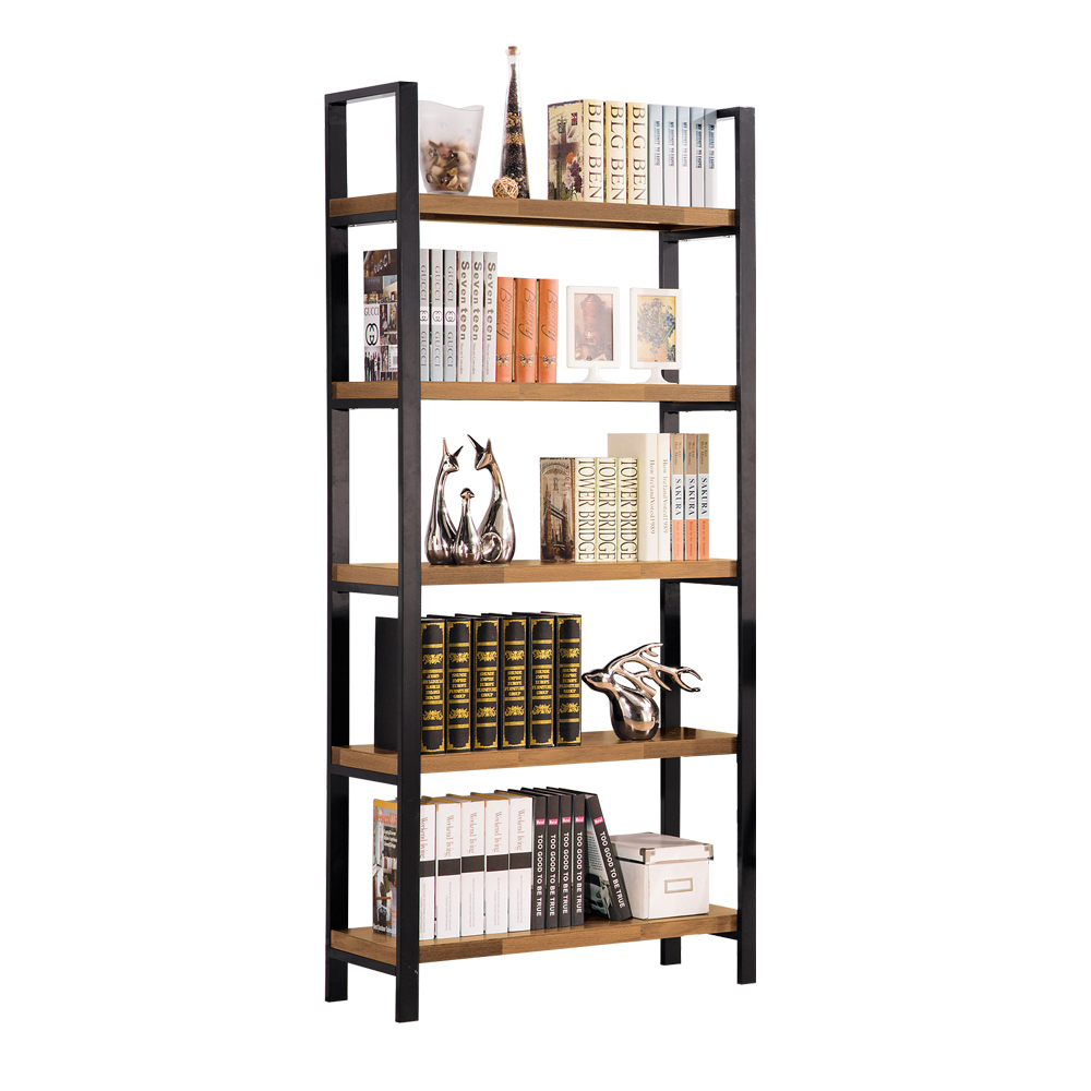 羅格2.7尺工業風開放式書架/展示置物架/五層架