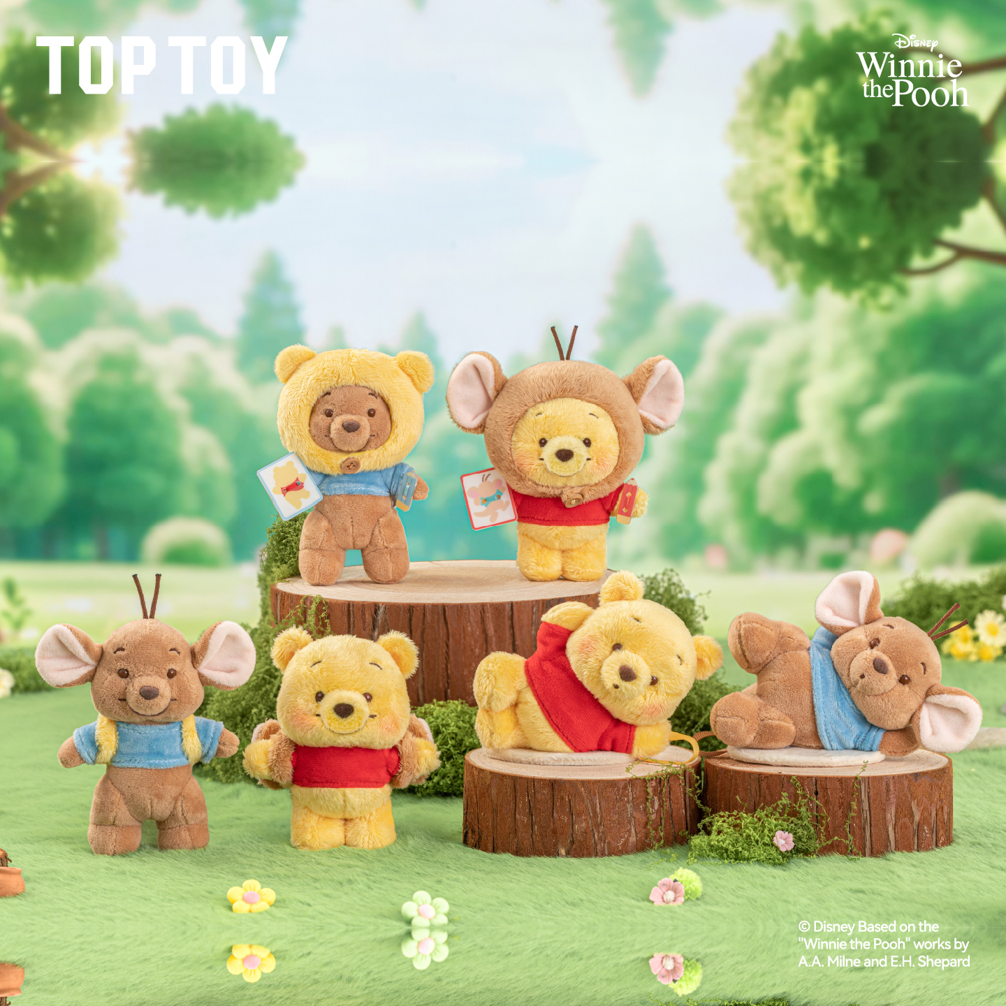 迪士尼 小熊維尼與小豆好朋友系列盲盒 [6入/中盒]