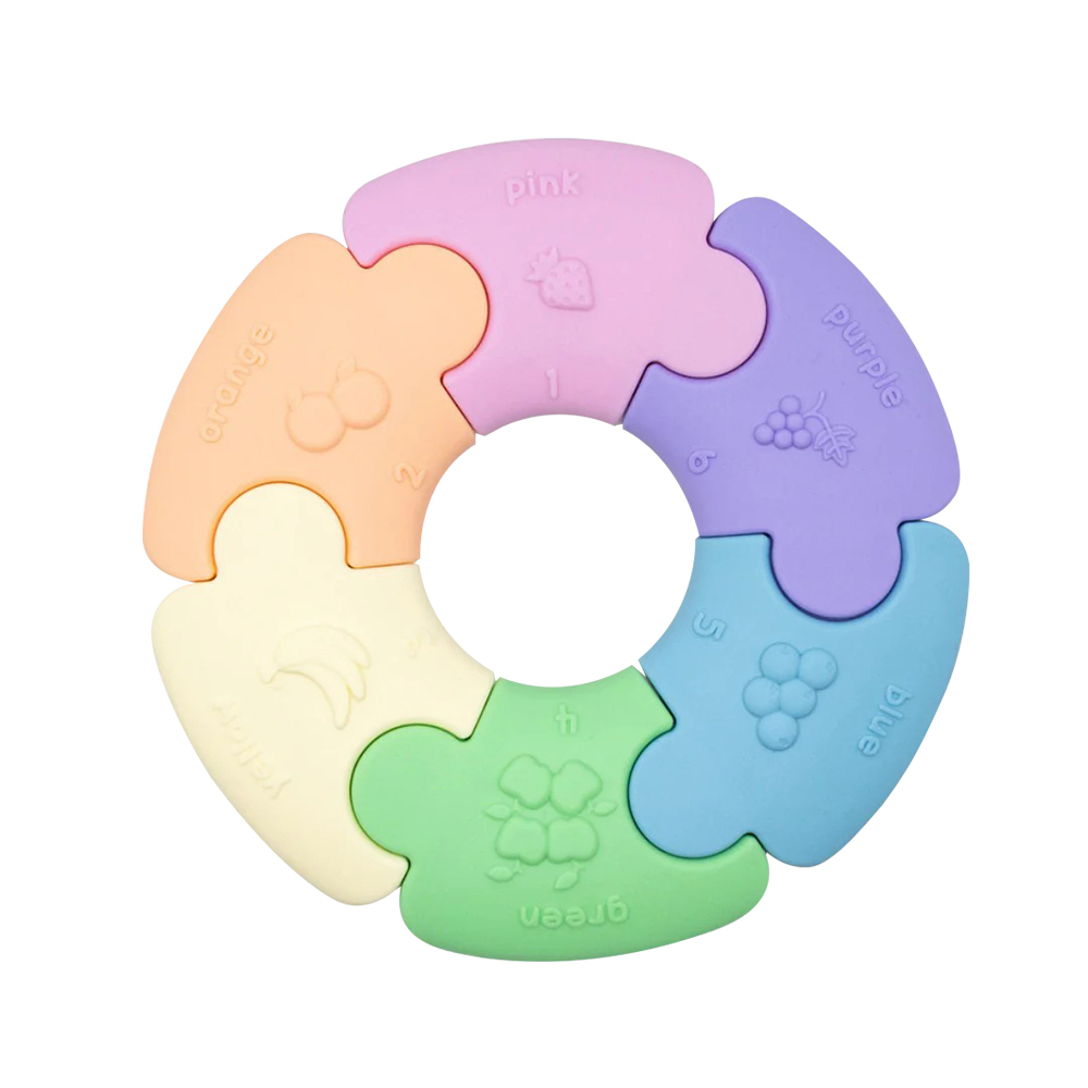 jellystone我的第一組拼圖─環狀認知拼圖-明亮彩虹