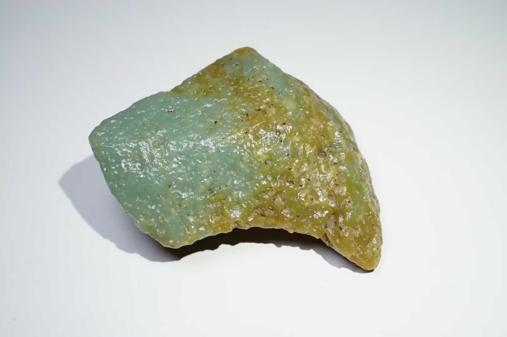 924712 和田玉戈壁料260藍糖特色玩料