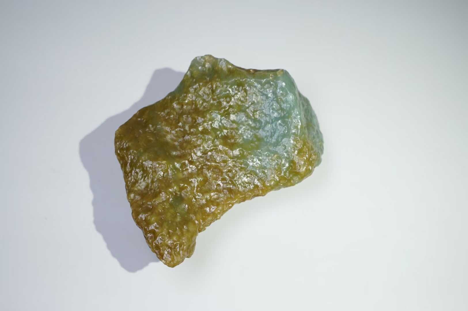 924712 和田玉戈壁料260藍糖特色玩料