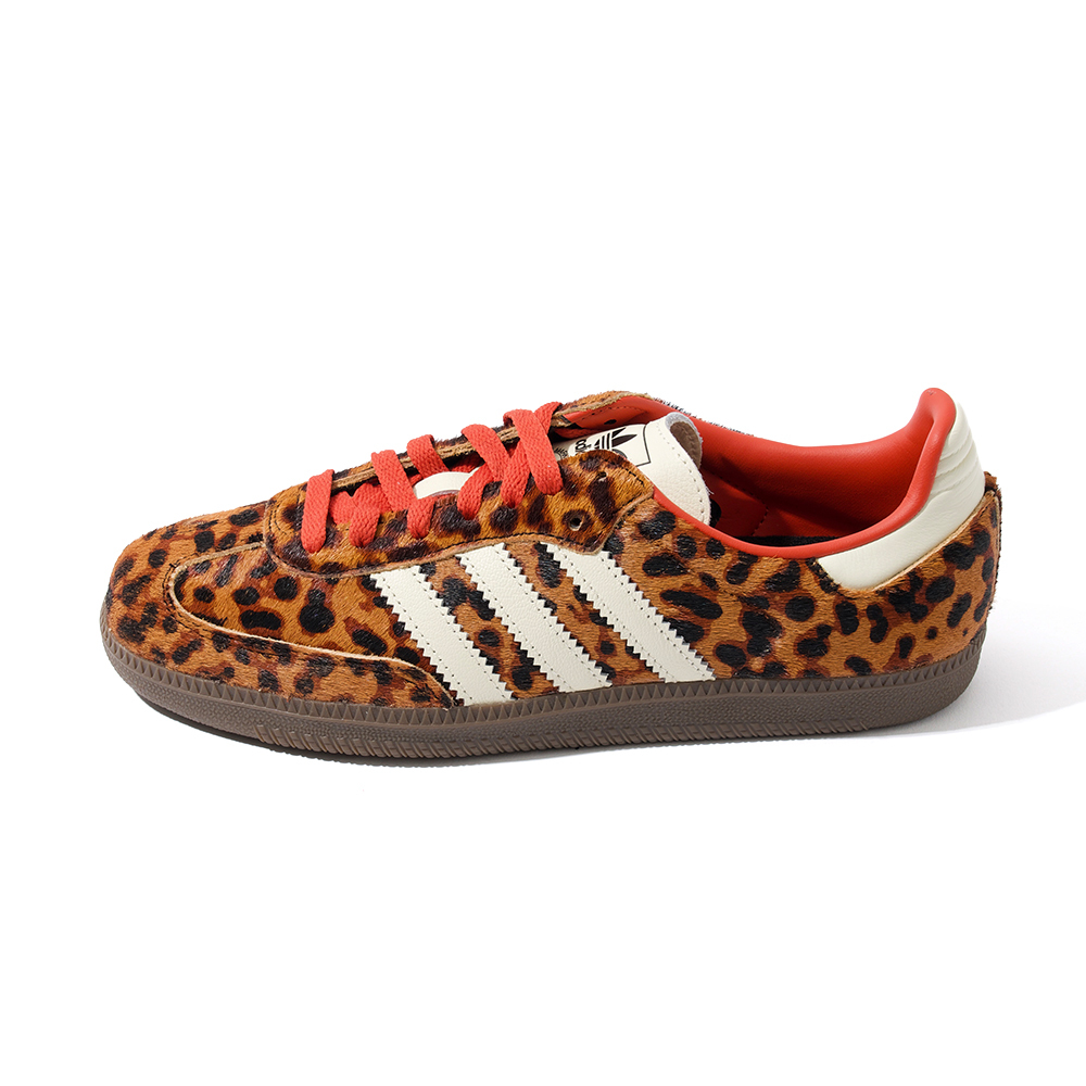 Adidas Samba OG W 女鞋 橘色 豹紋 復古 滑板 德訓鞋 休閒鞋 JI2734