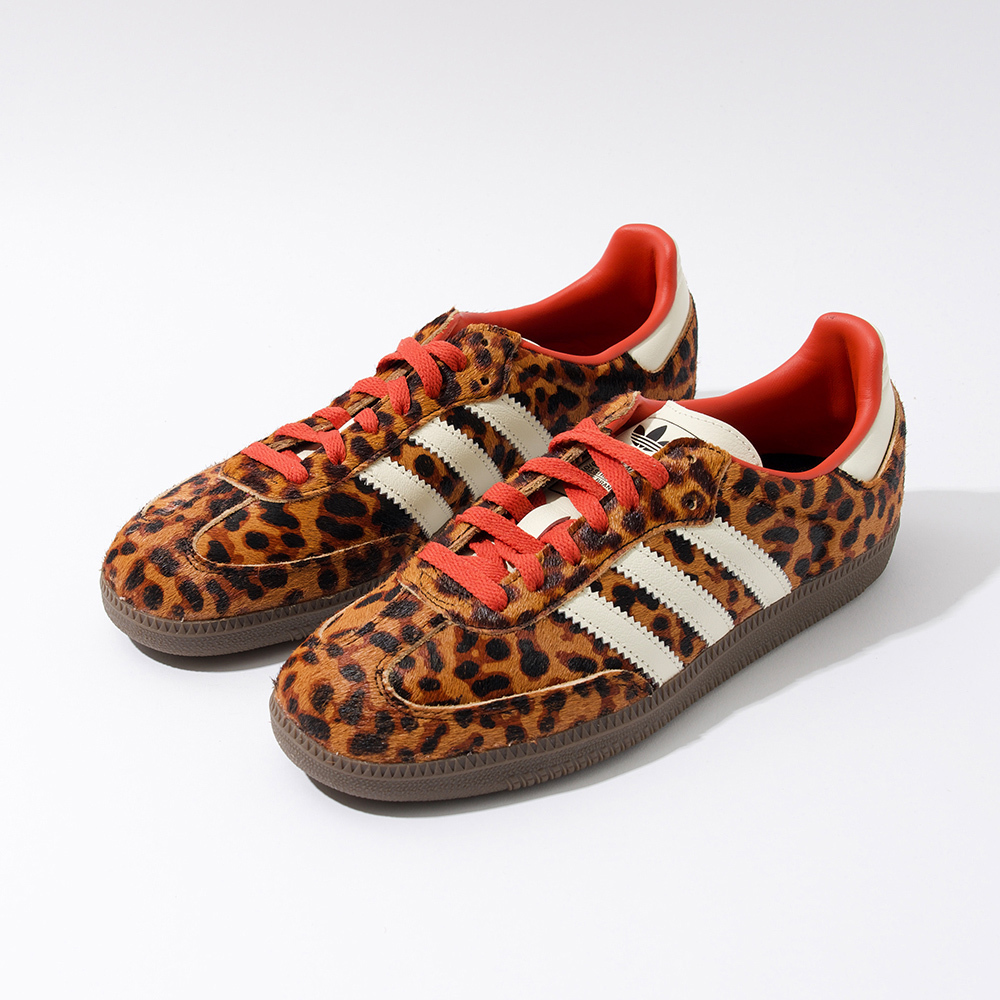 Adidas Samba OG W 女鞋 橘色 豹紋 復古 滑板 德訓鞋 休閒鞋 JI2734