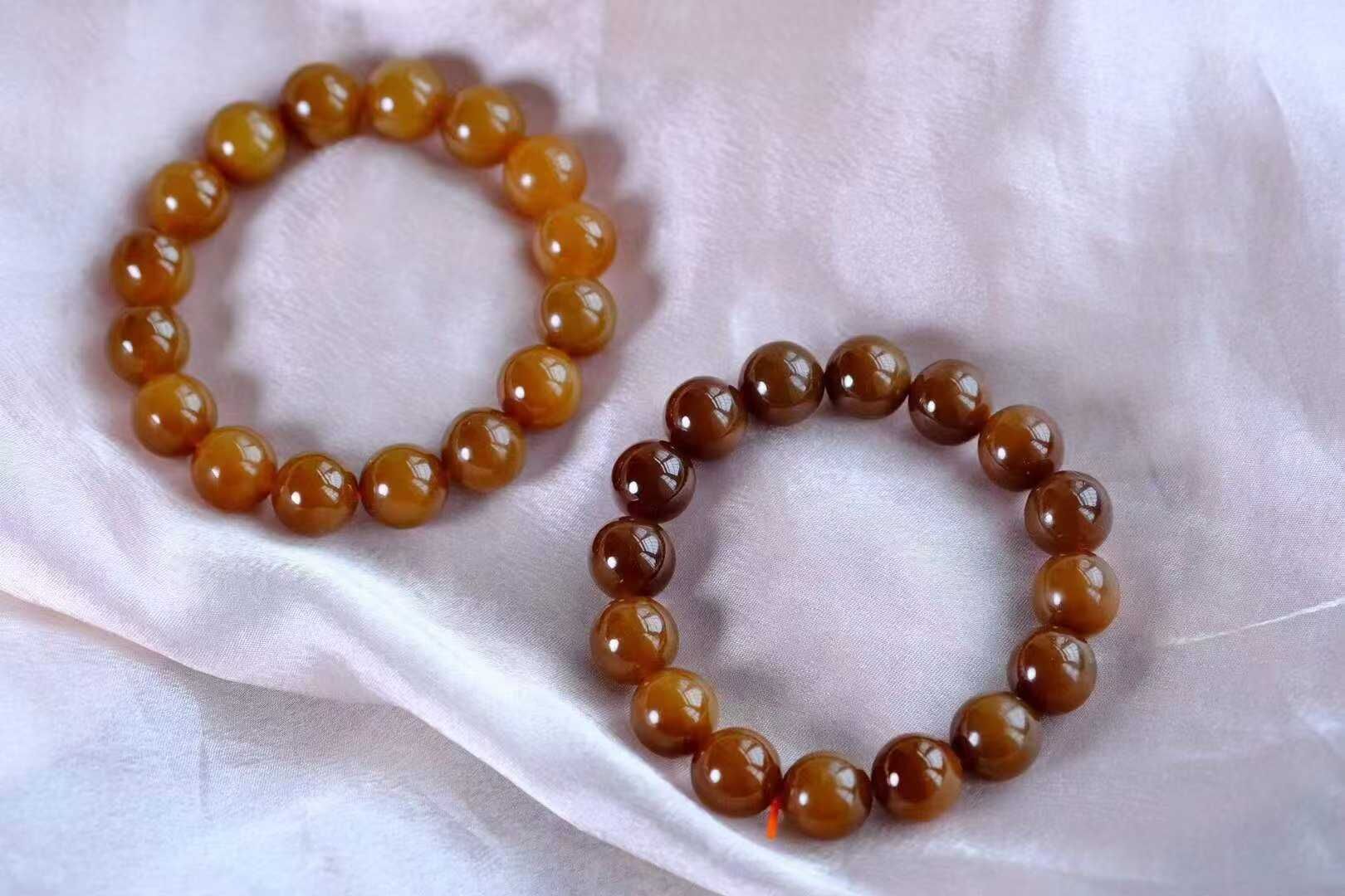 924713 和田玉蜜糖紅糖手串 (12mm直徑)