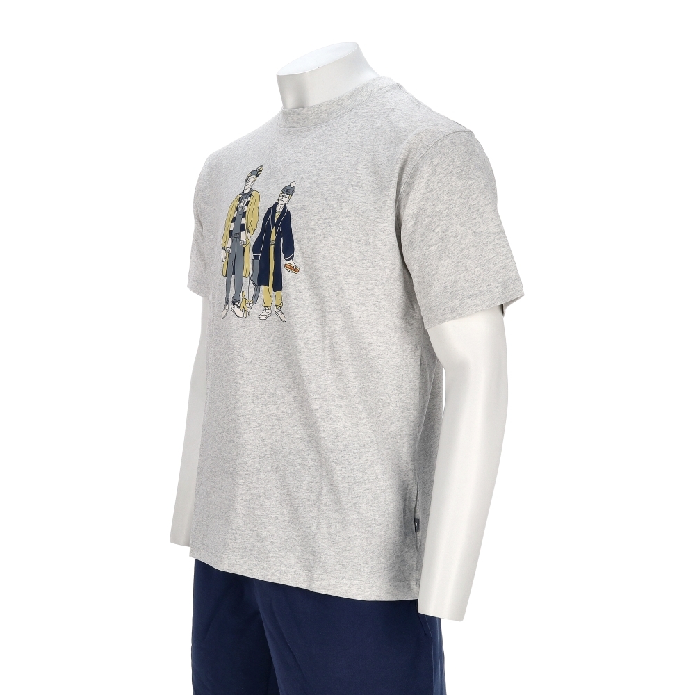 New Balance 男款 白色 NB 美規 印花 圖案 上衣 休閒 純棉 短袖 MT53969AHH