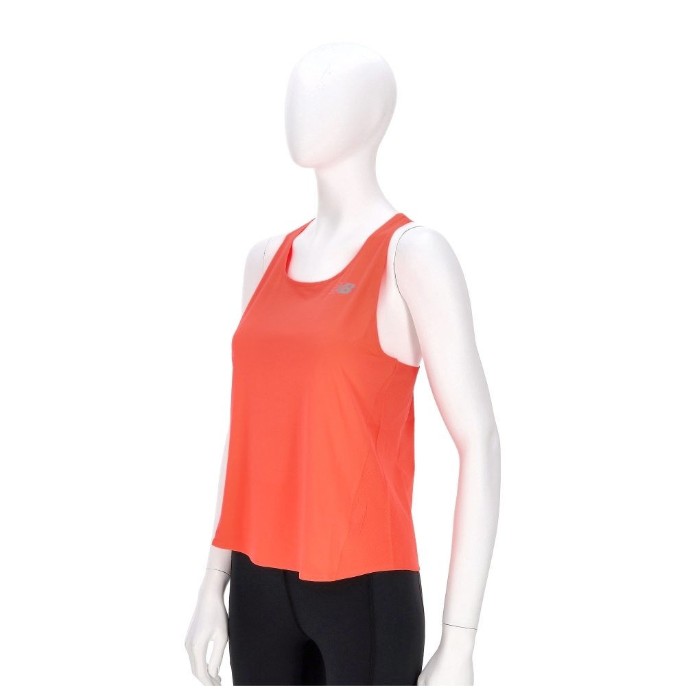 New Balance 女款 橘色 NB 美規 慢跑 訓練 速乾 排汗 運動 無袖上衣 背心 WT41290URR