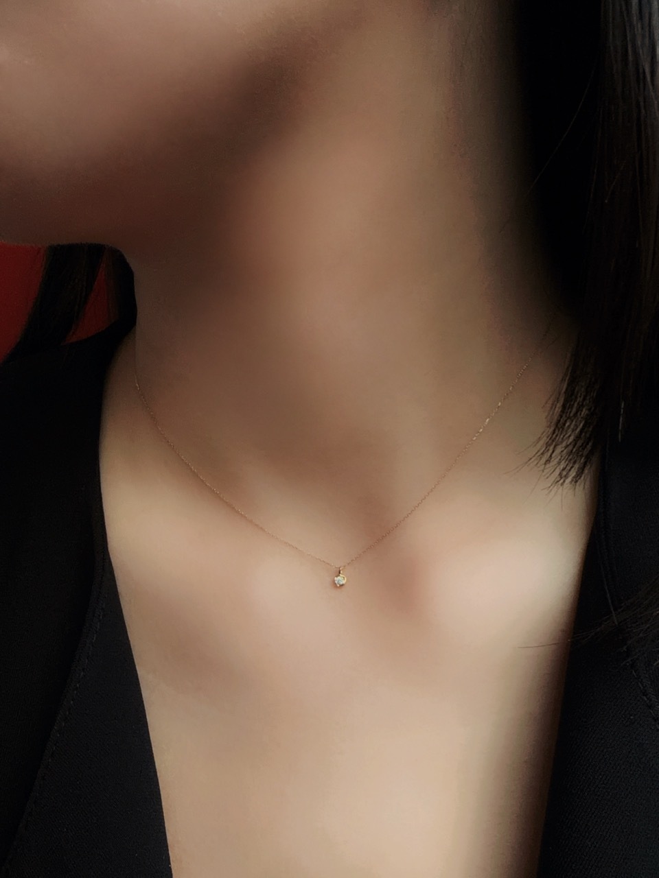 蜜梨單鑽項鍊