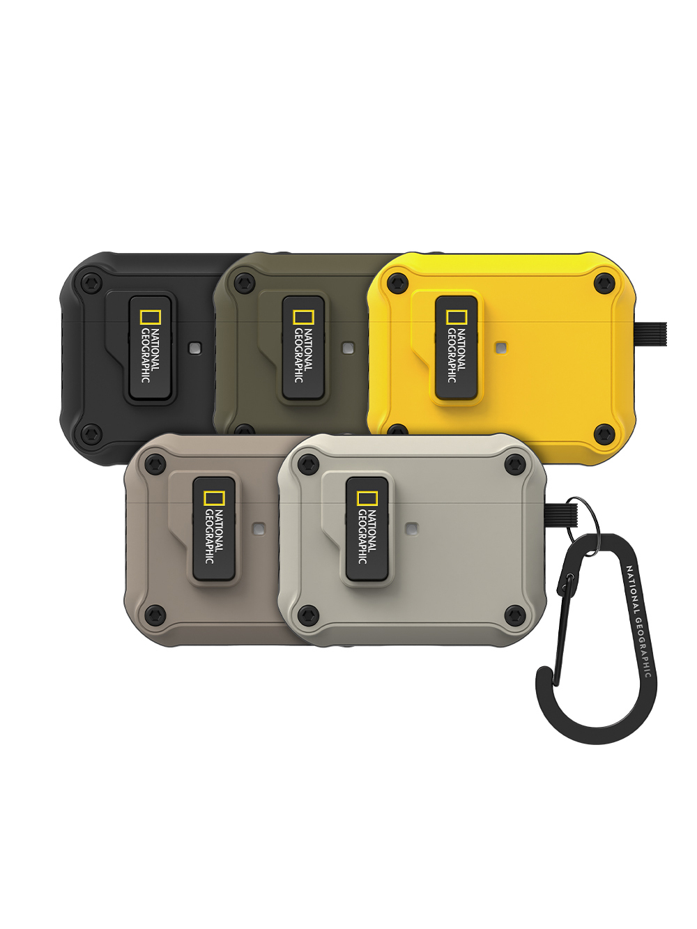 國家地理 | AirPods系列 自動開蓋耳機殼 | 卡其/黑/黃/灰【National Geographic 台灣總代理】