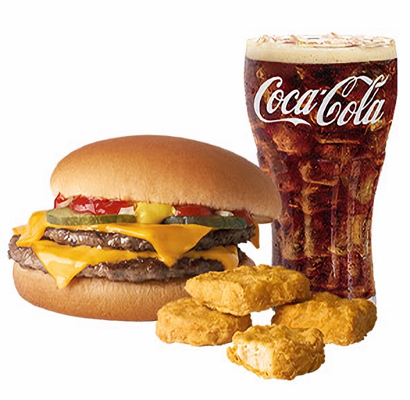 【麥當勞好禮即享券】雙層牛肉吉事堡+麥克鷄塊(4塊)+可樂(中) 乙份