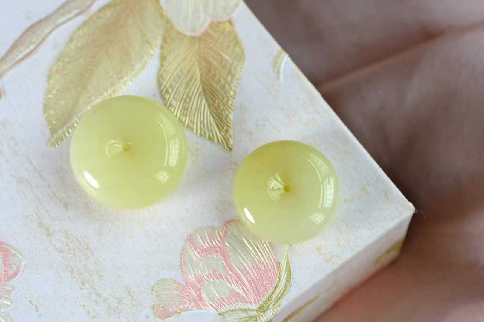 924715 和田玉黃口平安扣