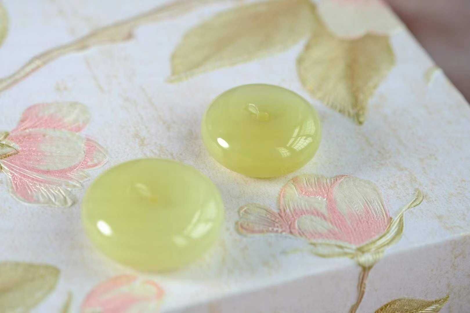 924715 和田玉黃口平安扣