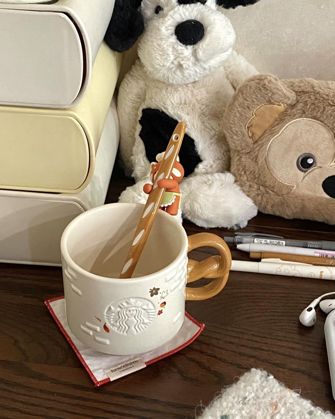 Starbucks 小熊甜品屋馬克杯 浣熊 秋日 星巴克