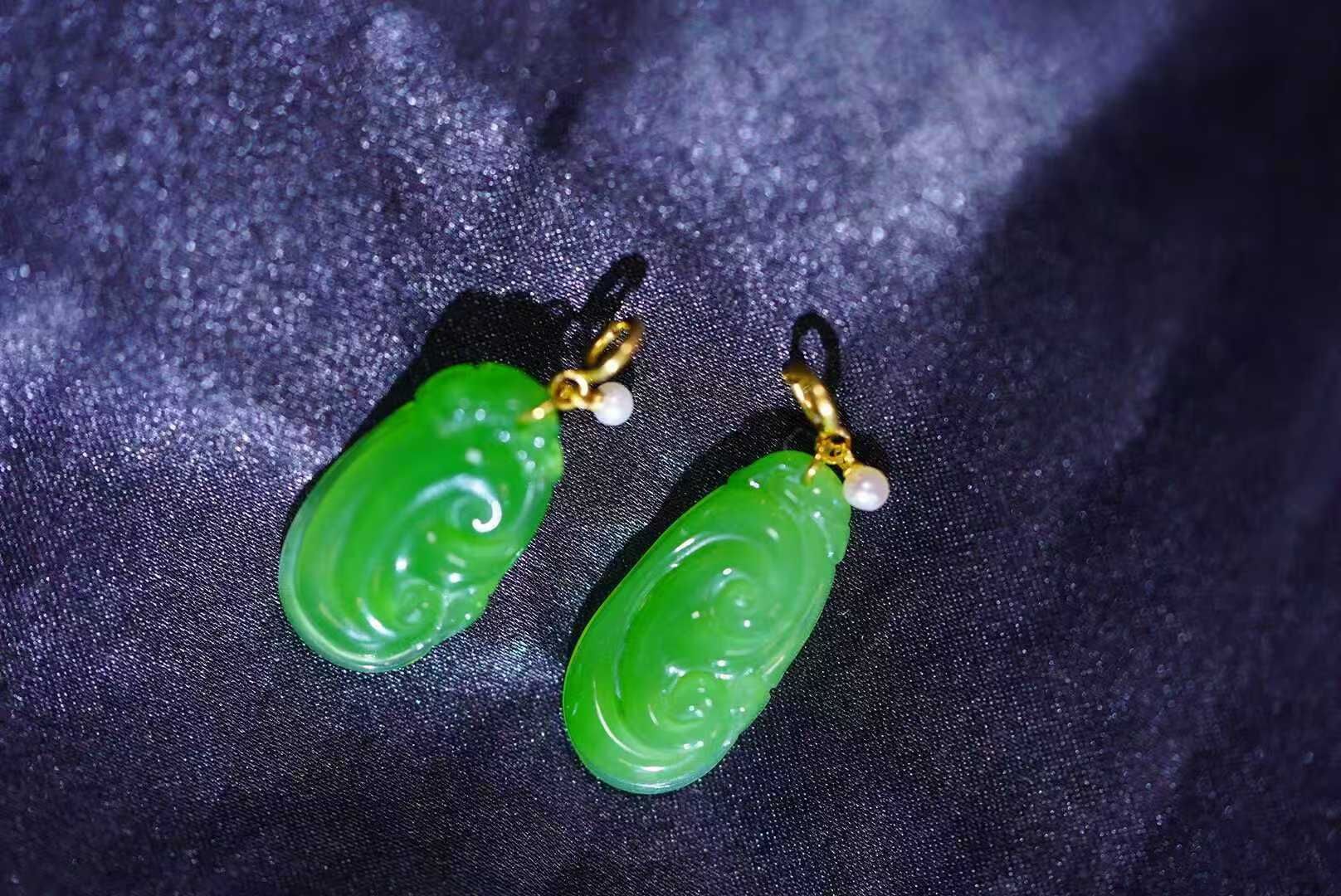 和田玉碧玉如意吉祥,天然和田玉軟玉