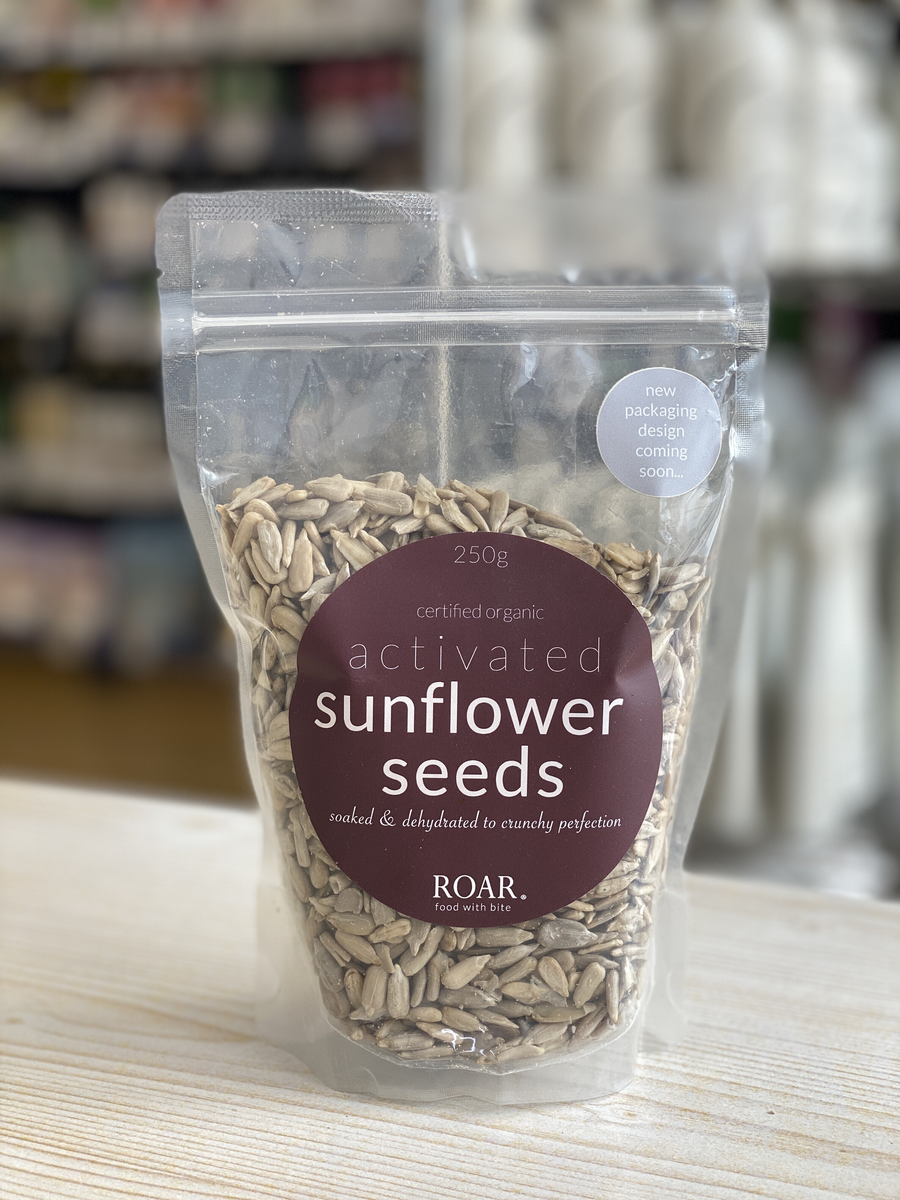 Organic activated sunflower seeds 250g (best before 10 July 2026)