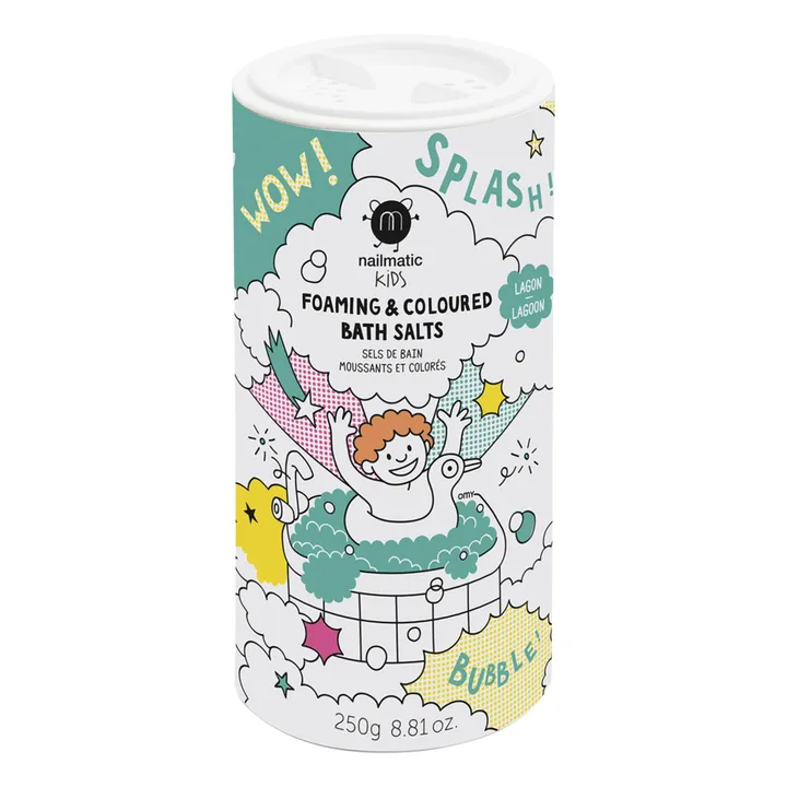 Nailmatic-FOAMING COLOURED BATHSALTS -LAGOON