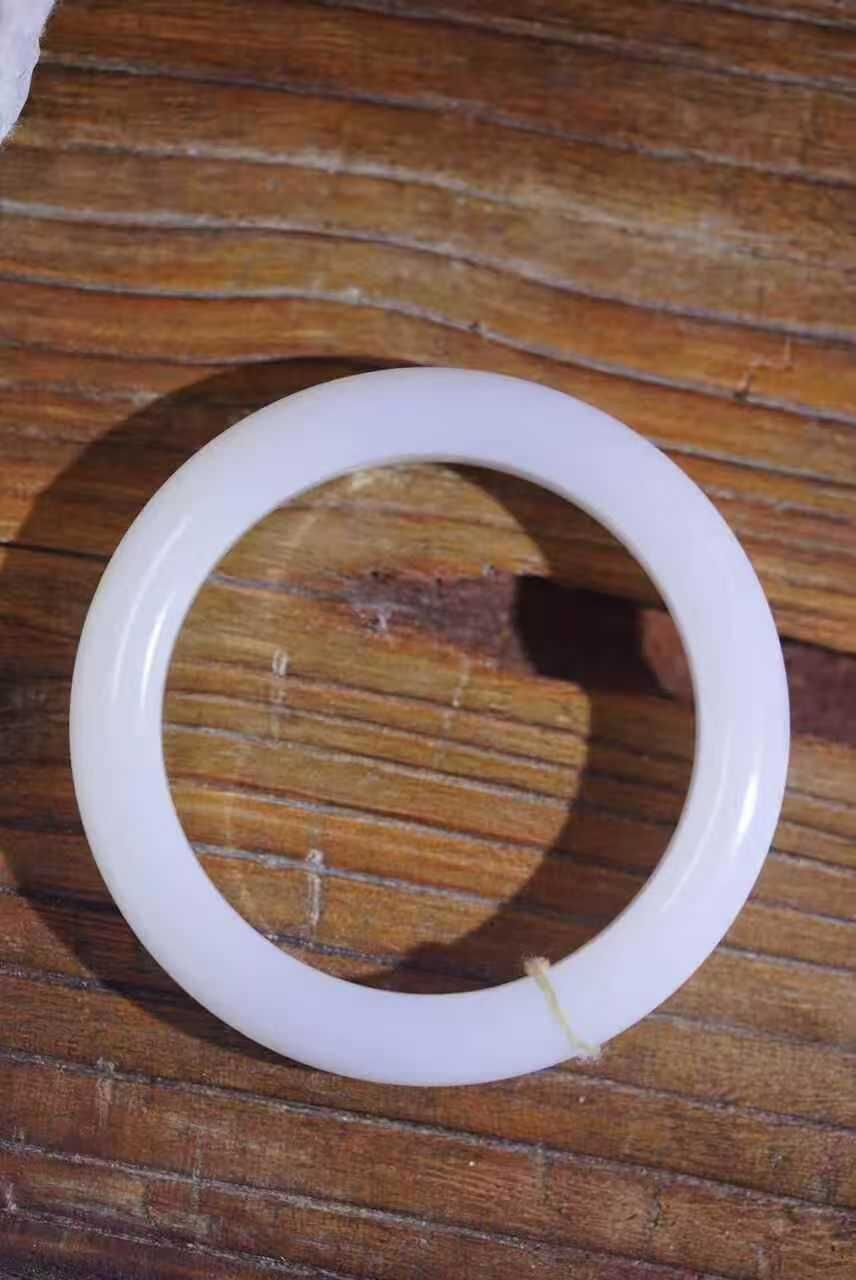 924721 52.5mm和田玉羊脂白玉手鐲 (52-54)