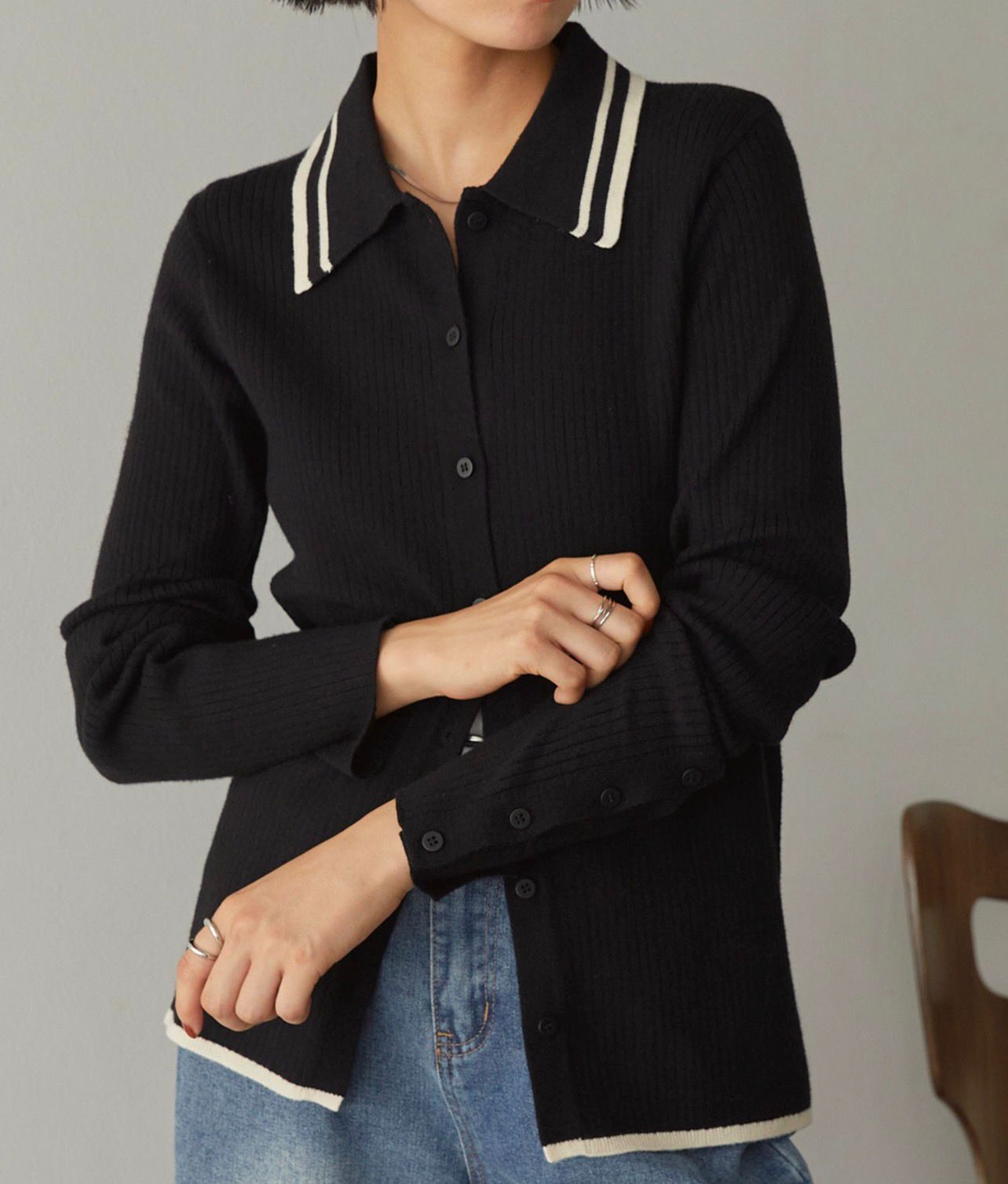 【預購】JN100802 MONO-MART 針織上衣 (FREE SIZE)