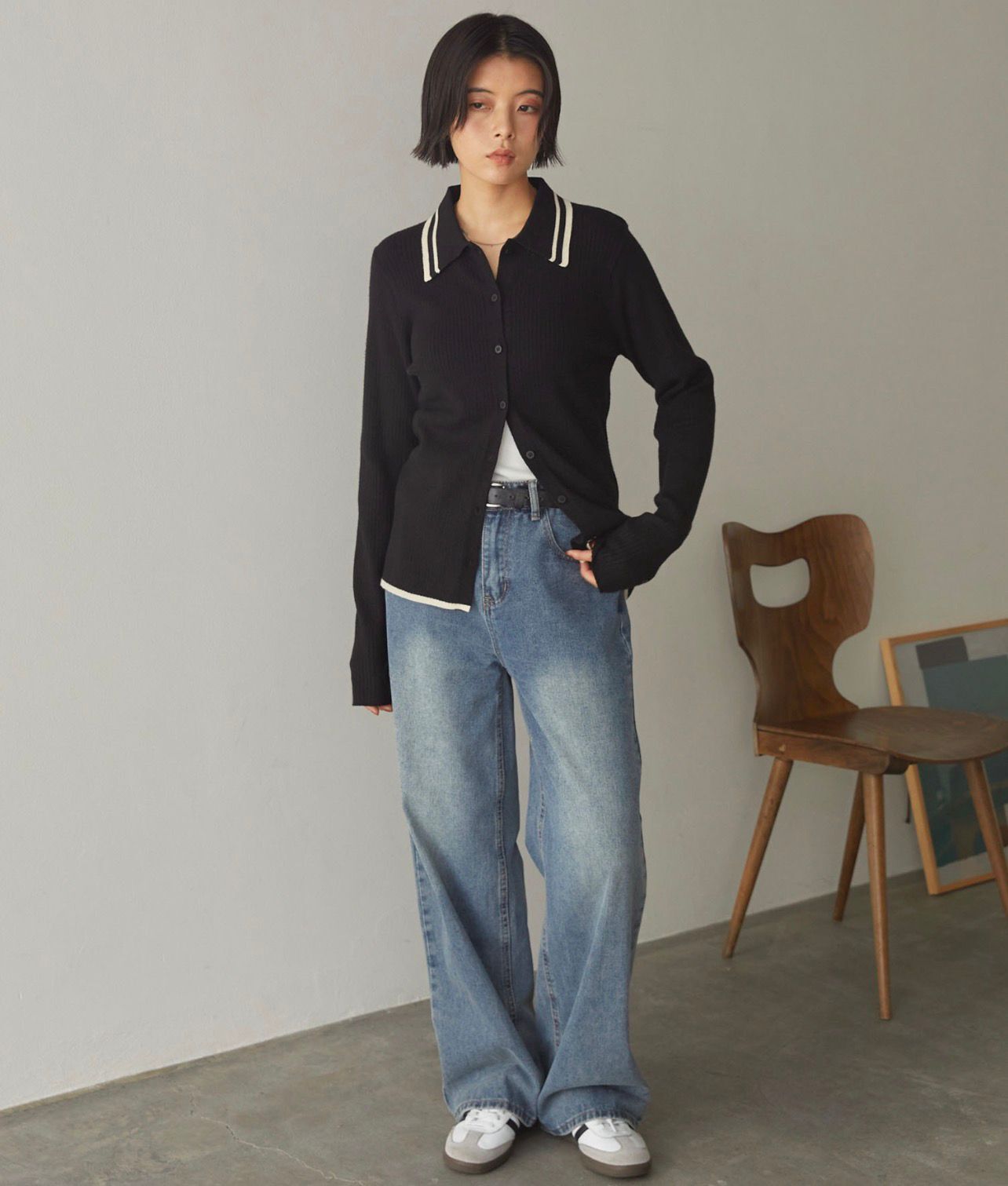 【預購】JN100802 MONO-MART 針織上衣 (FREE SIZE)