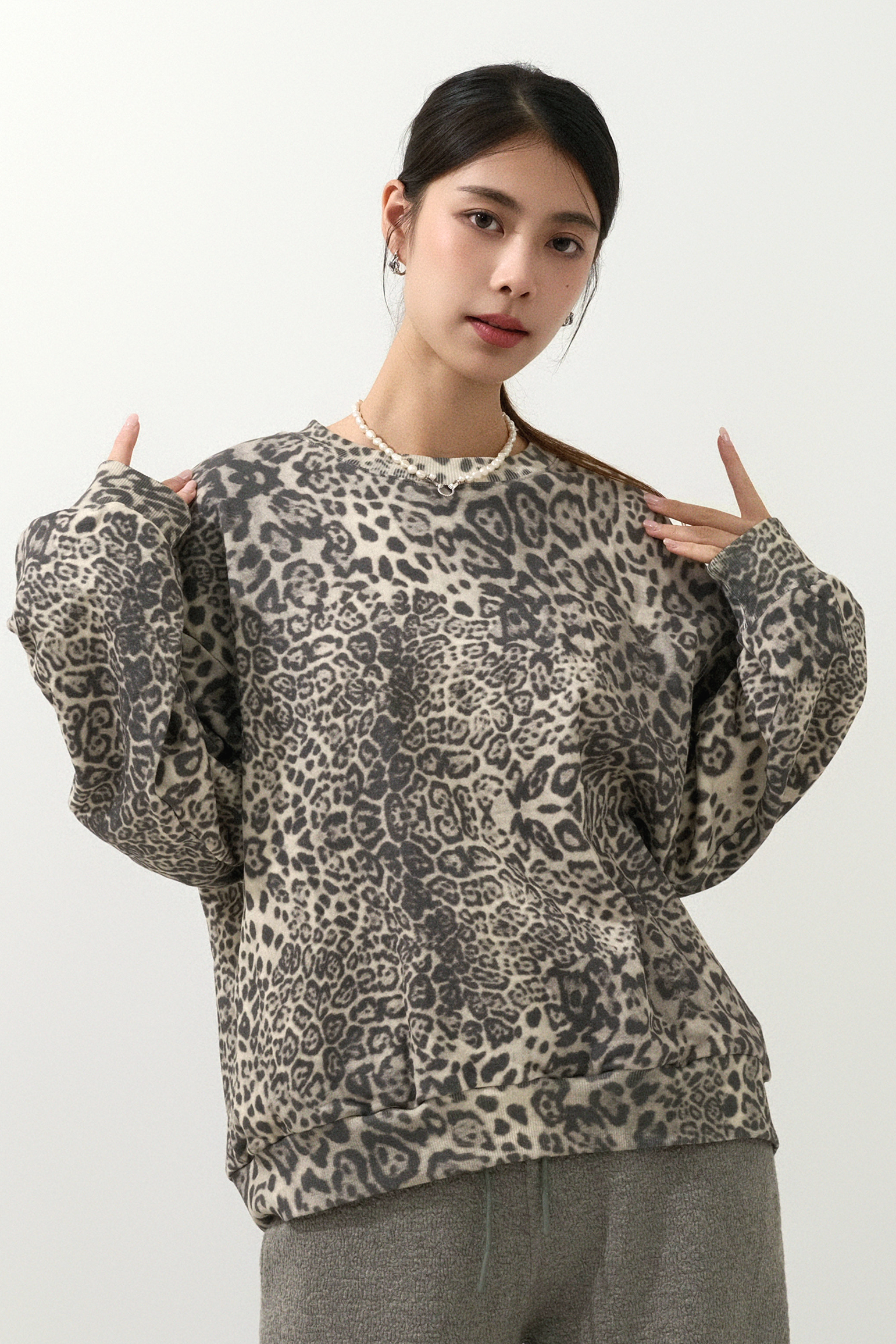 豹紋棉質衛衣（預購產品）