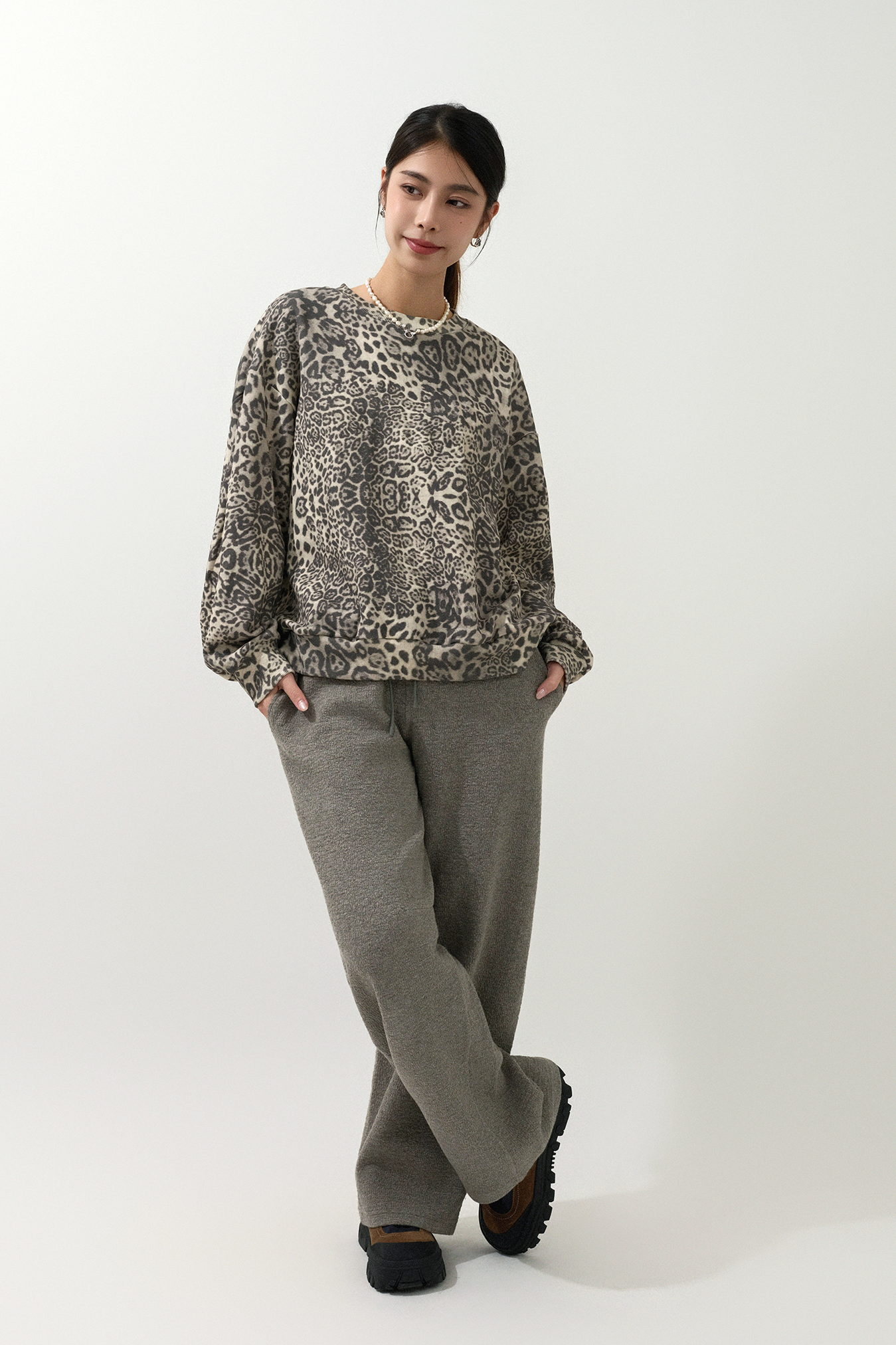 豹紋棉質衛衣（預購產品）