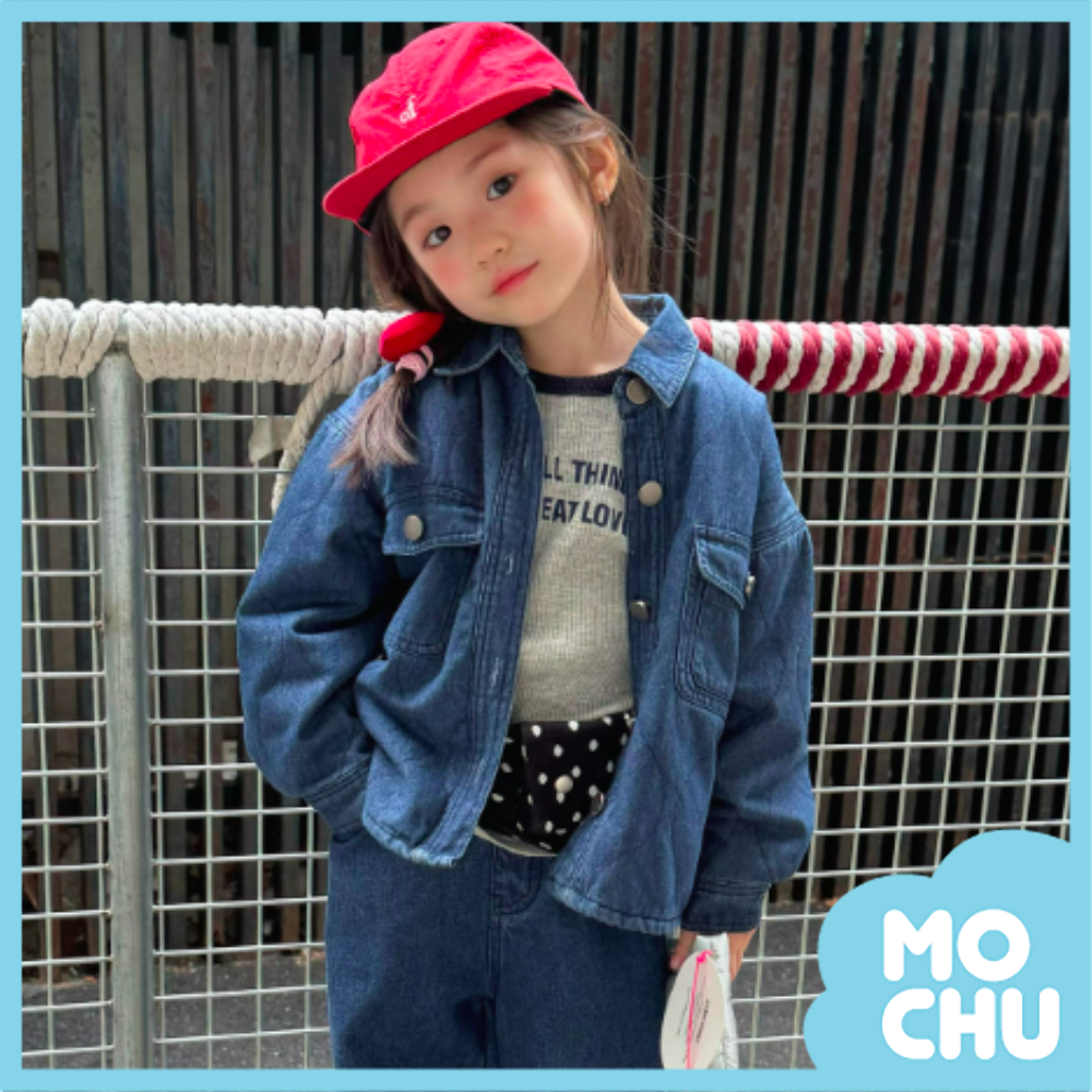 襯衫式厚棉牛仔外套(二色)