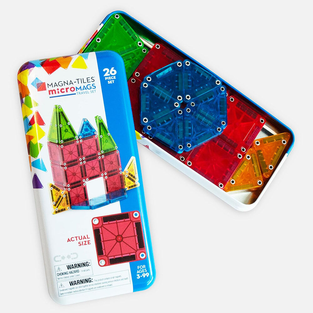 Magna-Tiles® microMAGS 迷你磁力積木-26片旅行套組