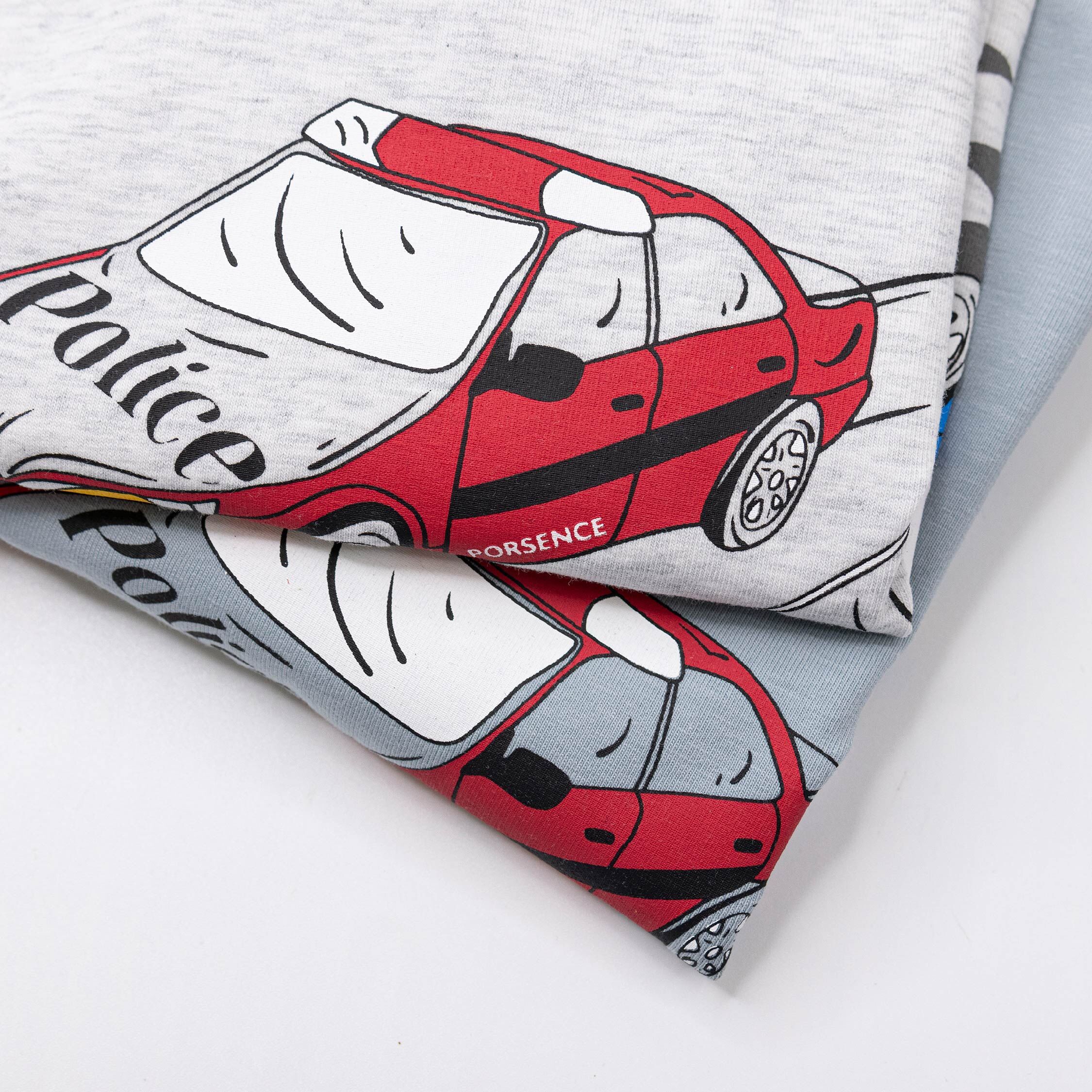 波紳士【22504】帥氣雙色警車圓領上衣＊二色