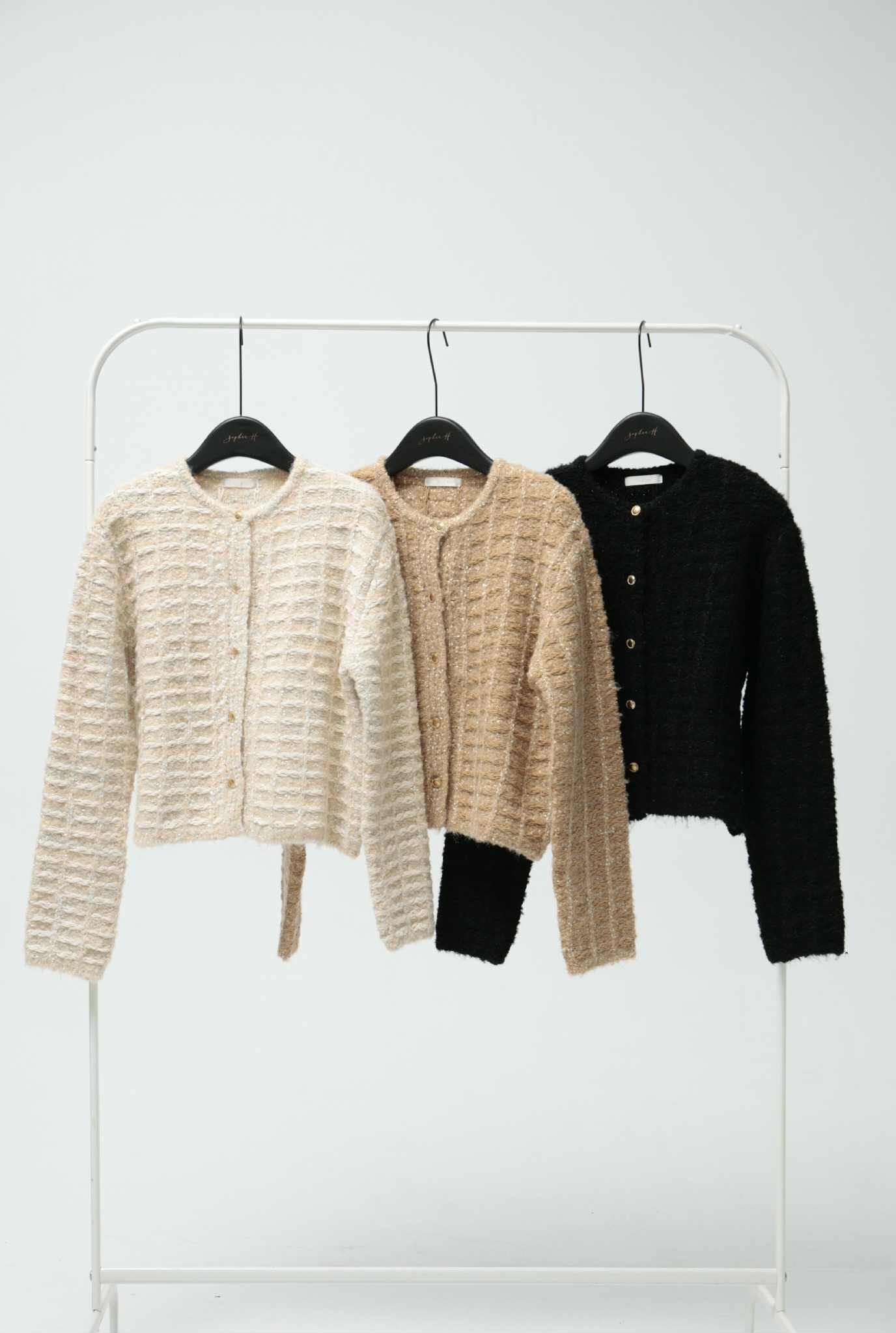 MA08 超重工小香風金蔥針織小外套