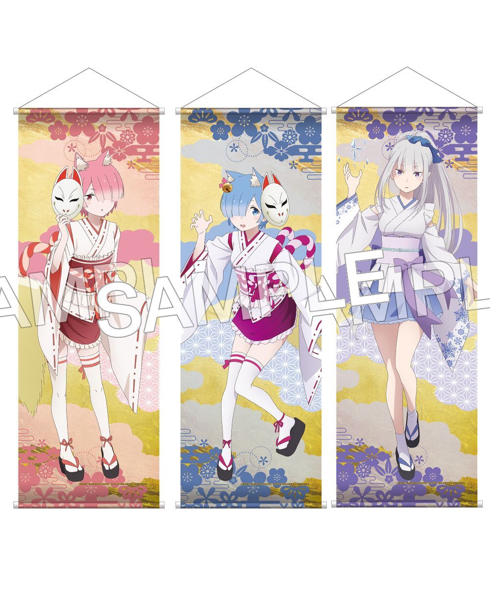 預購-「Re:從零開始的異世界生活」B2半裁掛軸 妖怪角色扮演 ver. 系列 【日本進口精品】