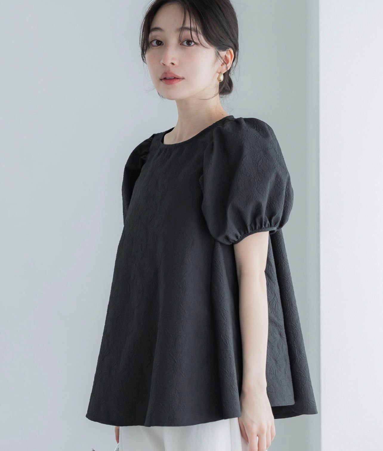 【預購】JN100811 coca 泡泡袖襯衫