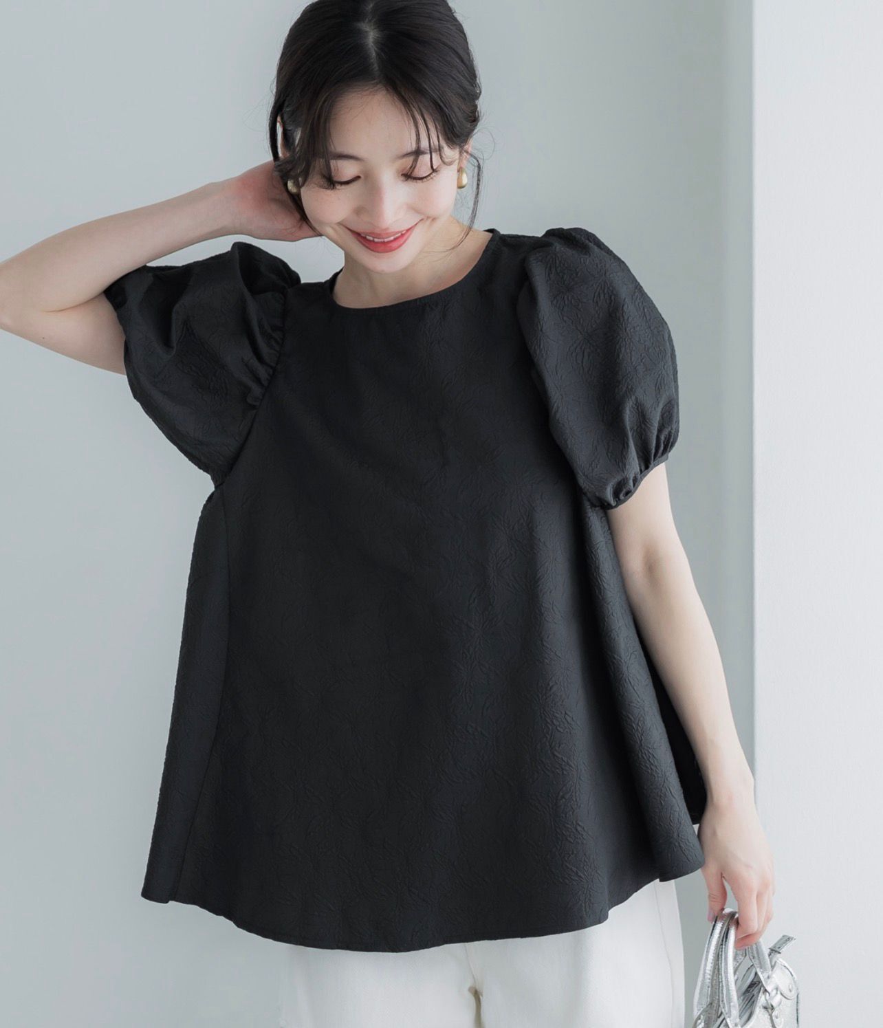 【預購】JN100811 coca 泡泡袖襯衫