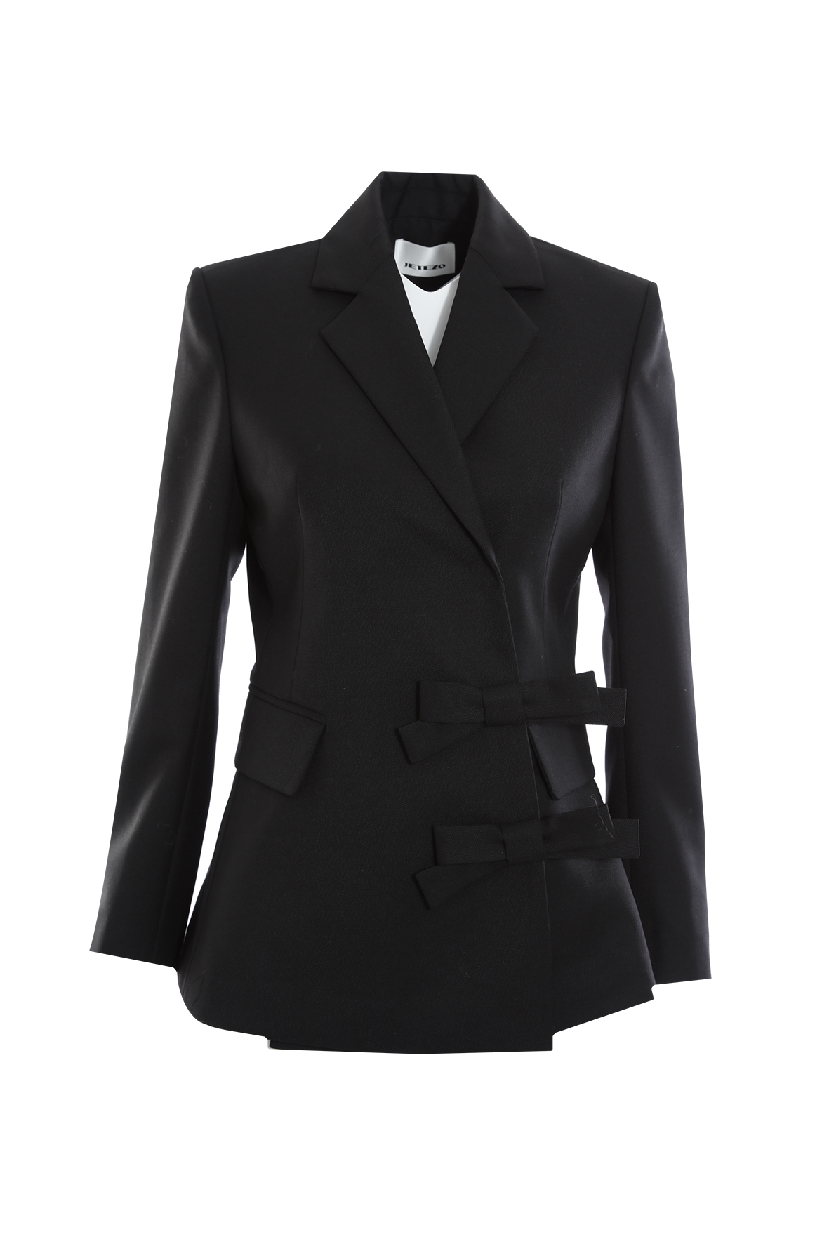 BC15052D1 綁帶設計羊毛西裝外套